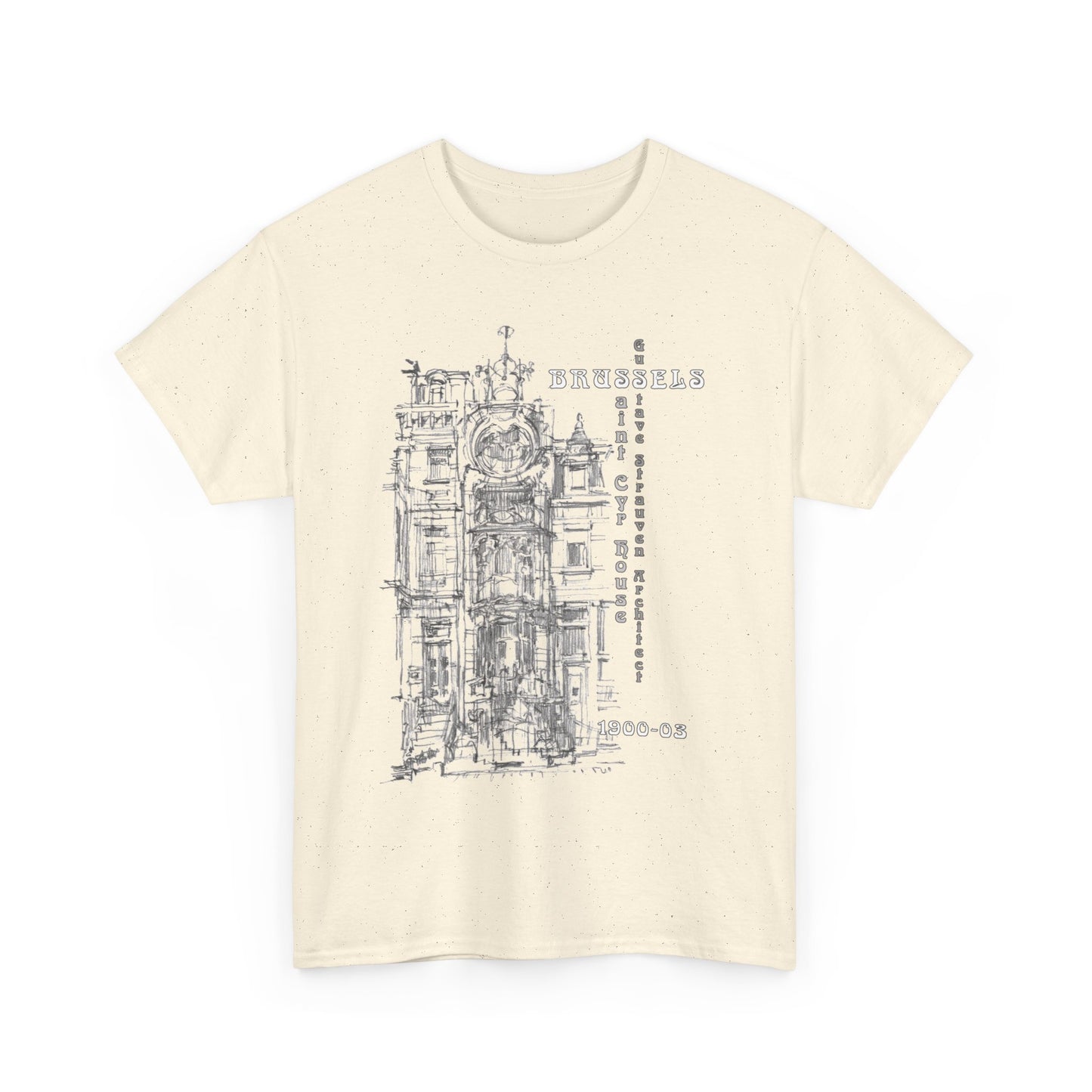 Brussel's Art-Nouveau-Inspired Unisex Crewneck T-shirt