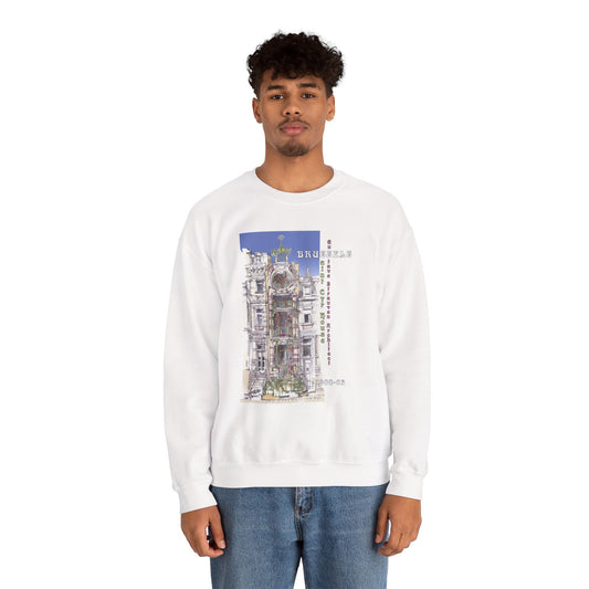 Brussel's Art-Nouveau-Inspired Unisex Crewneck Sweatshirt