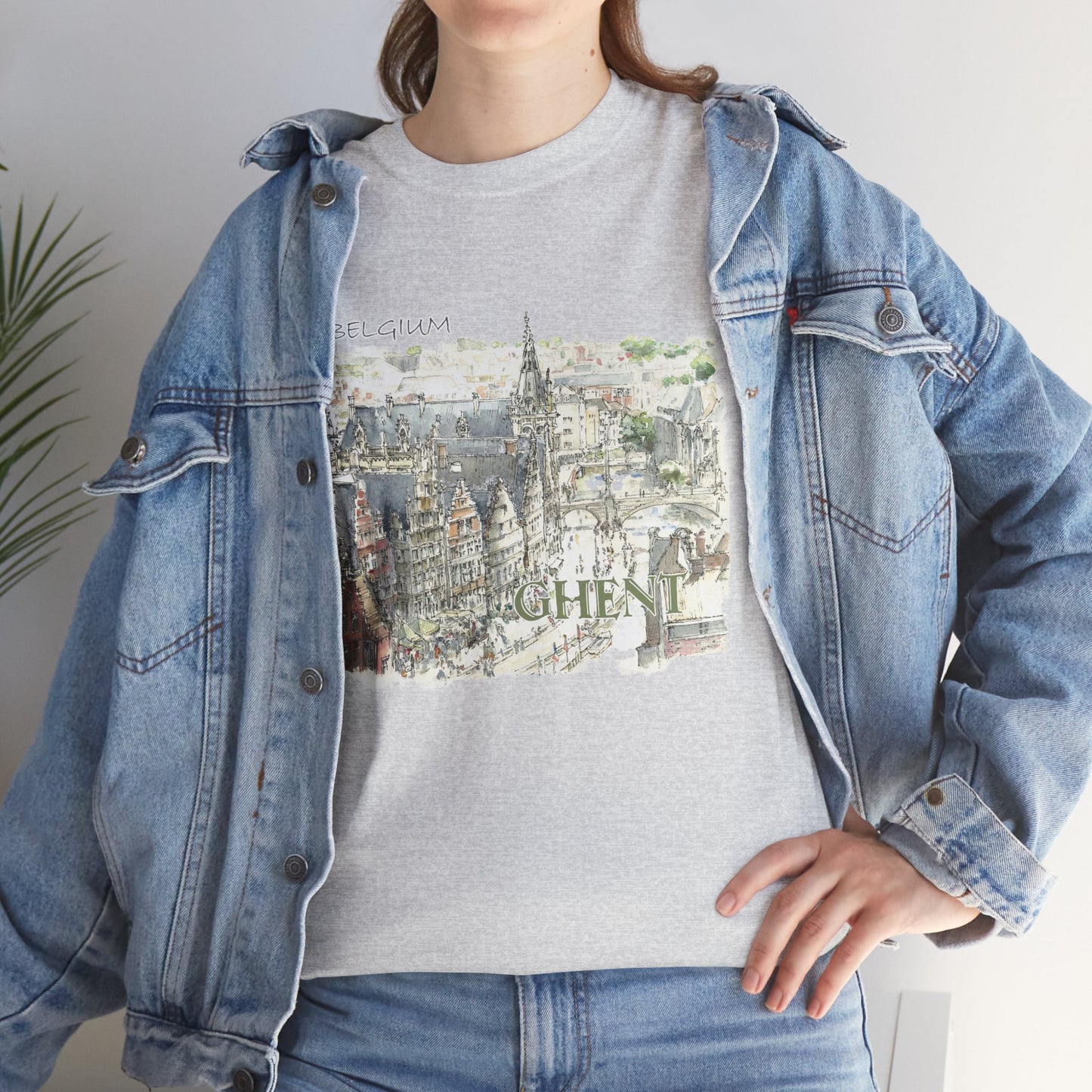 Ghent-Inspired Unisex Crewneck T-shirt