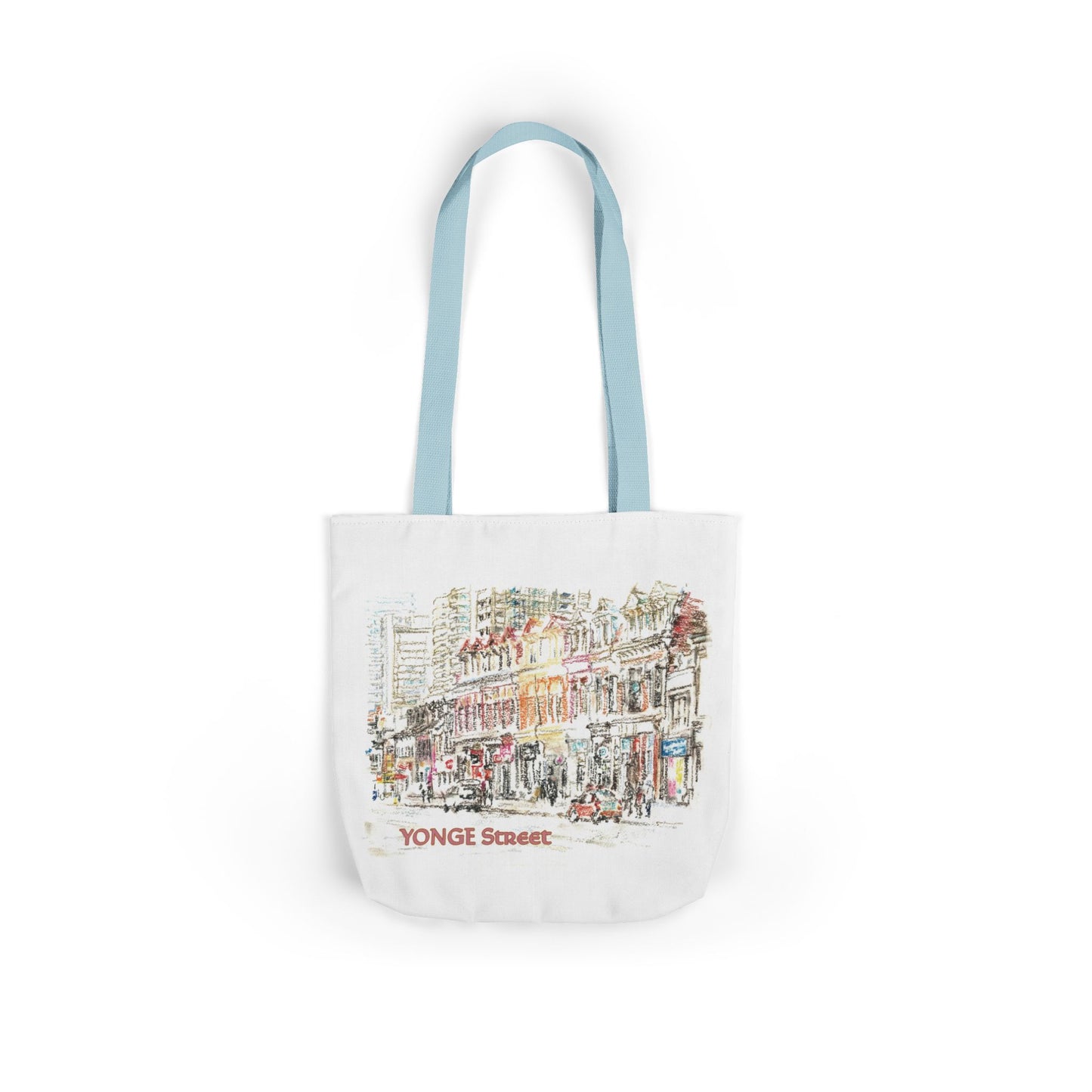 Yonge Street-inspired Tote Bag with 5-Color Straps