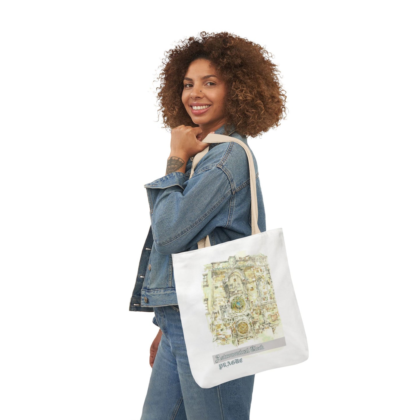 Prague-inspired Tote Bag with 4-Color Straps