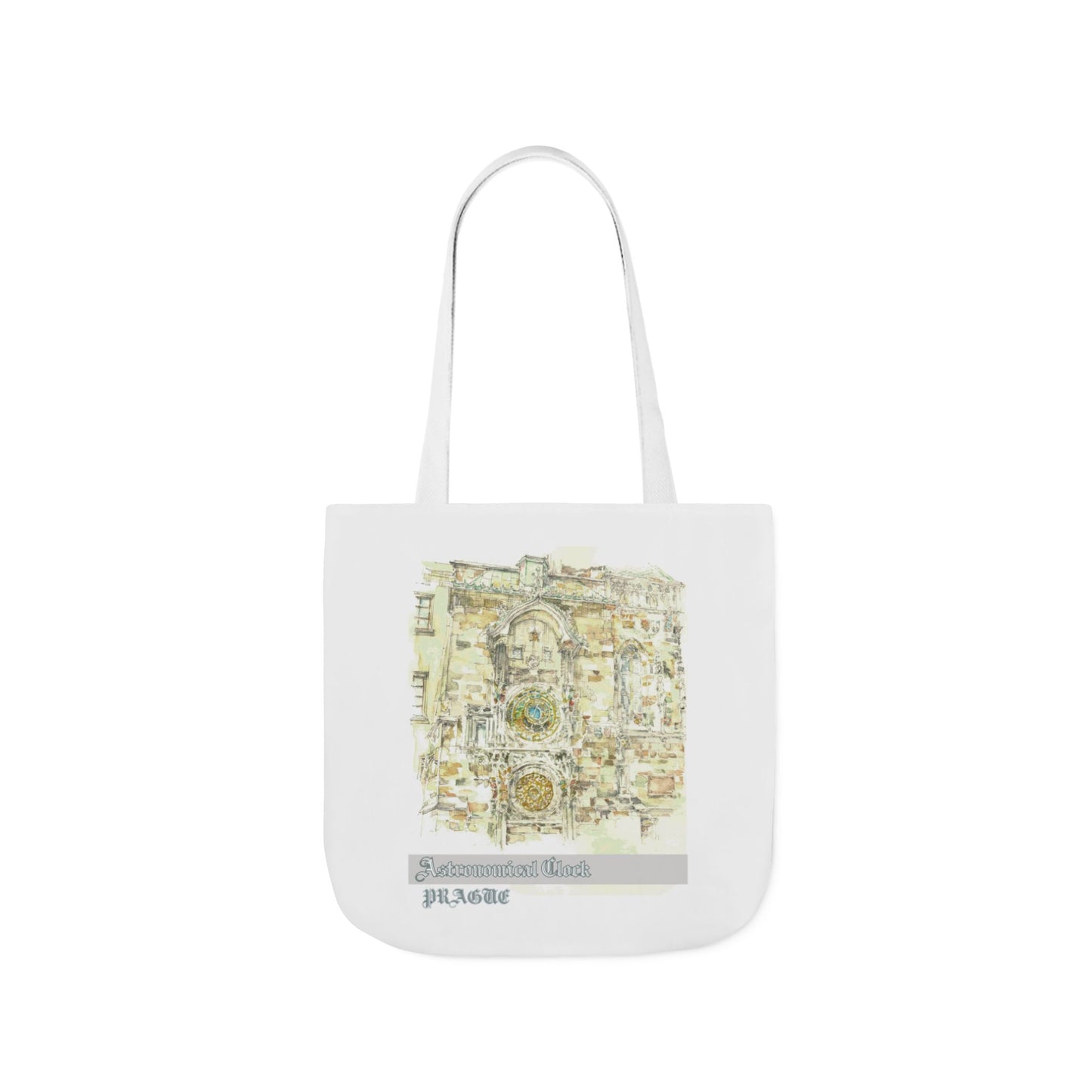 Prague-inspired Tote Bag with 4-Color Straps