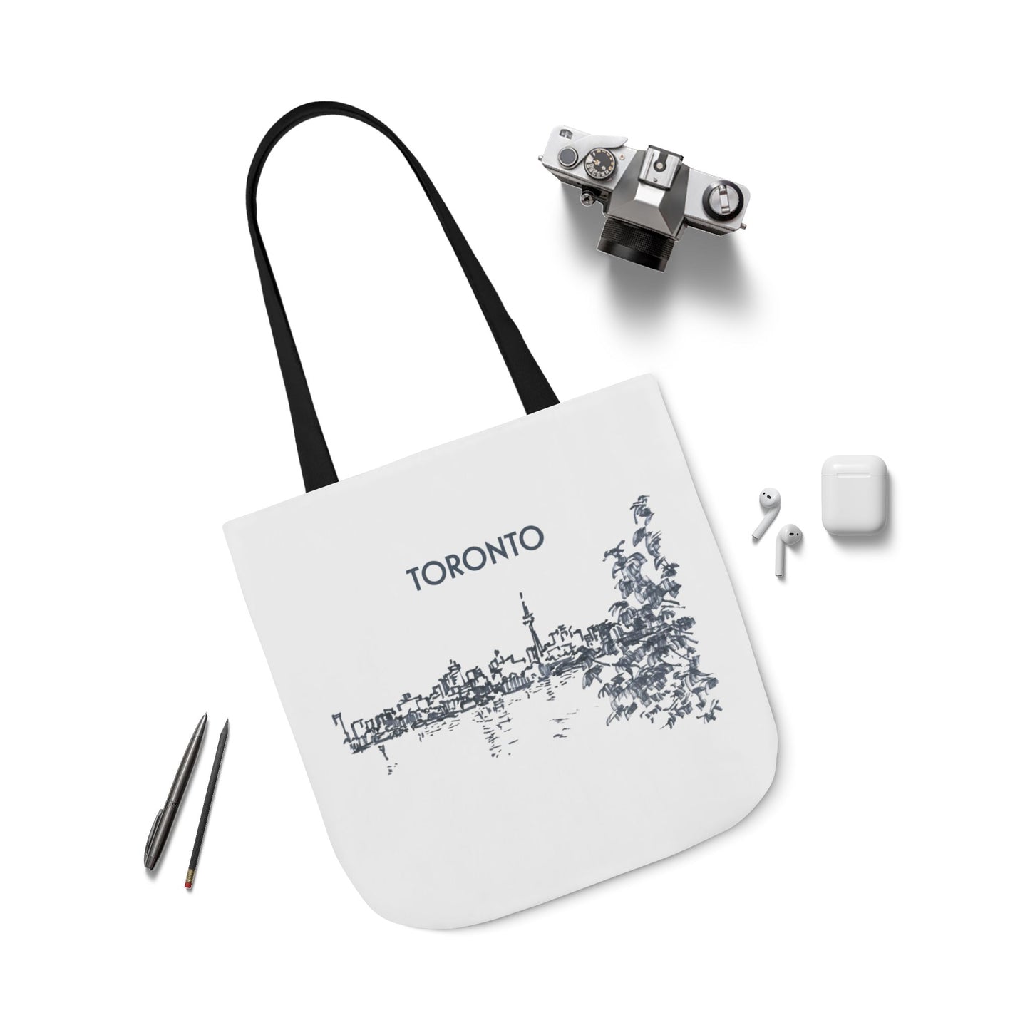 Toronto-inspired Tote Bag with 3-Color Straps