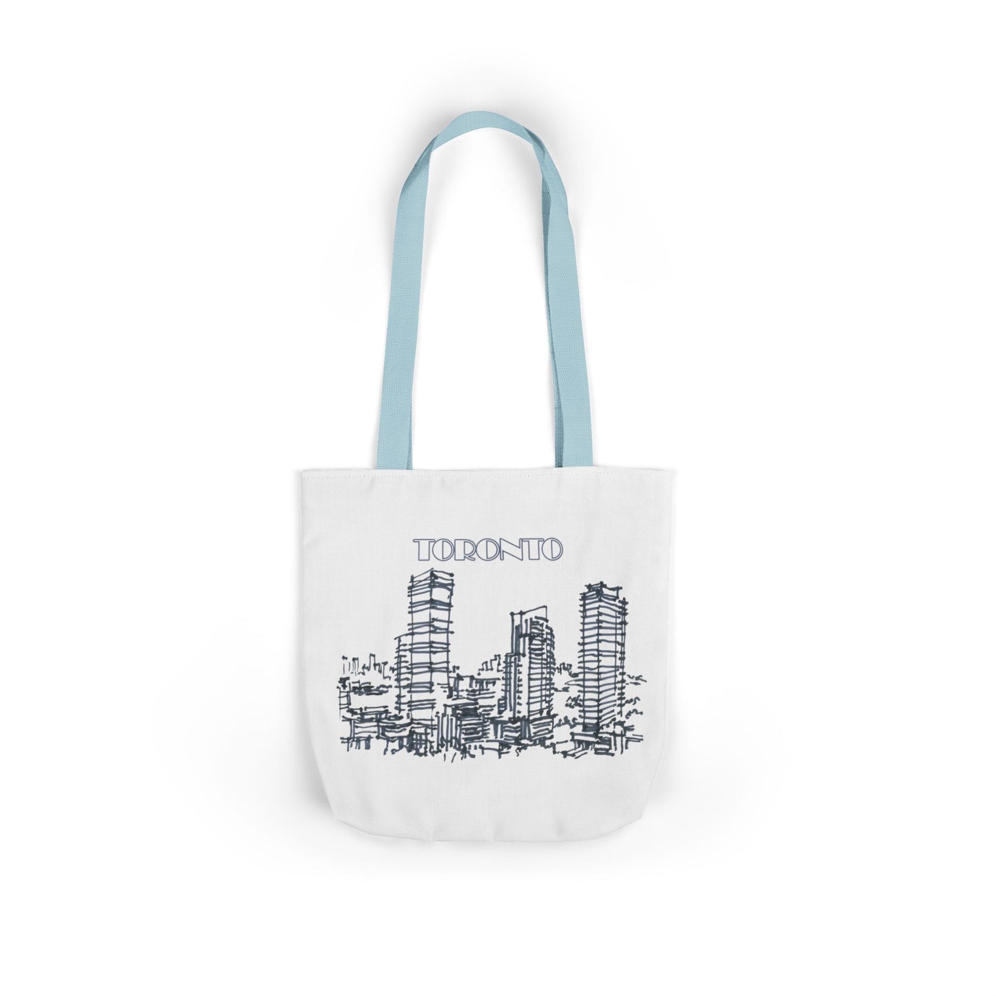 Toronto-inspired Tote Bag with 3-Color Straps