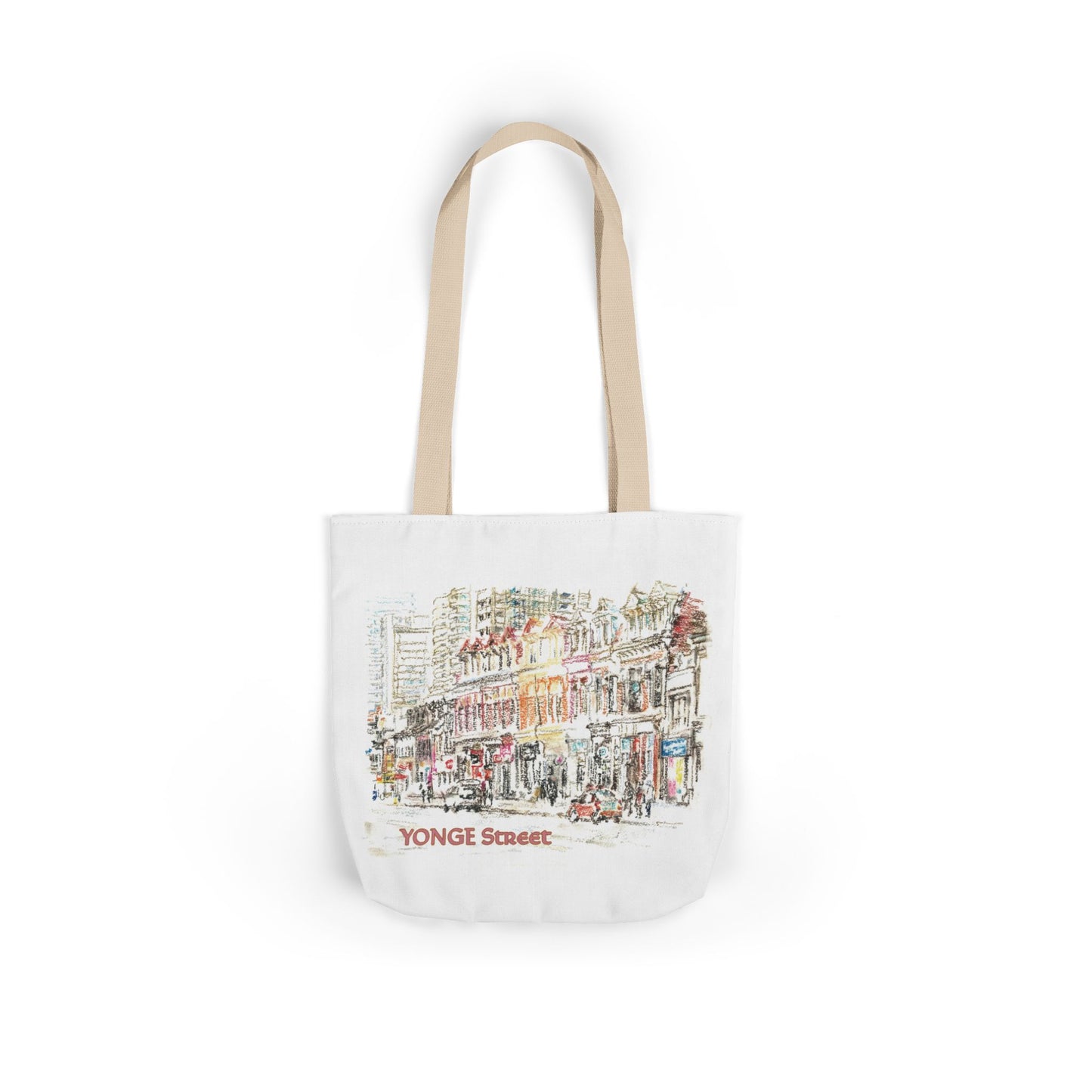 Yonge Street-inspired Tote Bag with 5-Color Straps