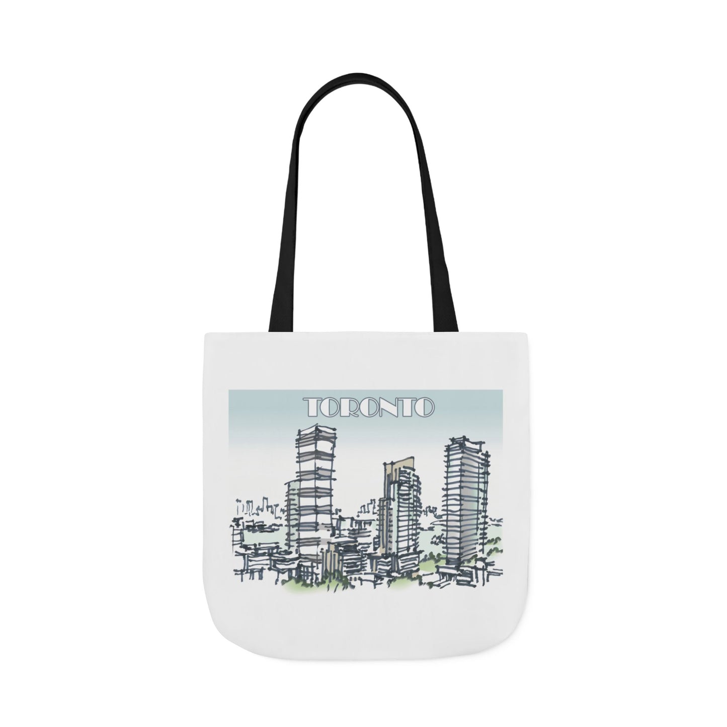 Toronto-inspired Tote Bag with 4-Color Straps