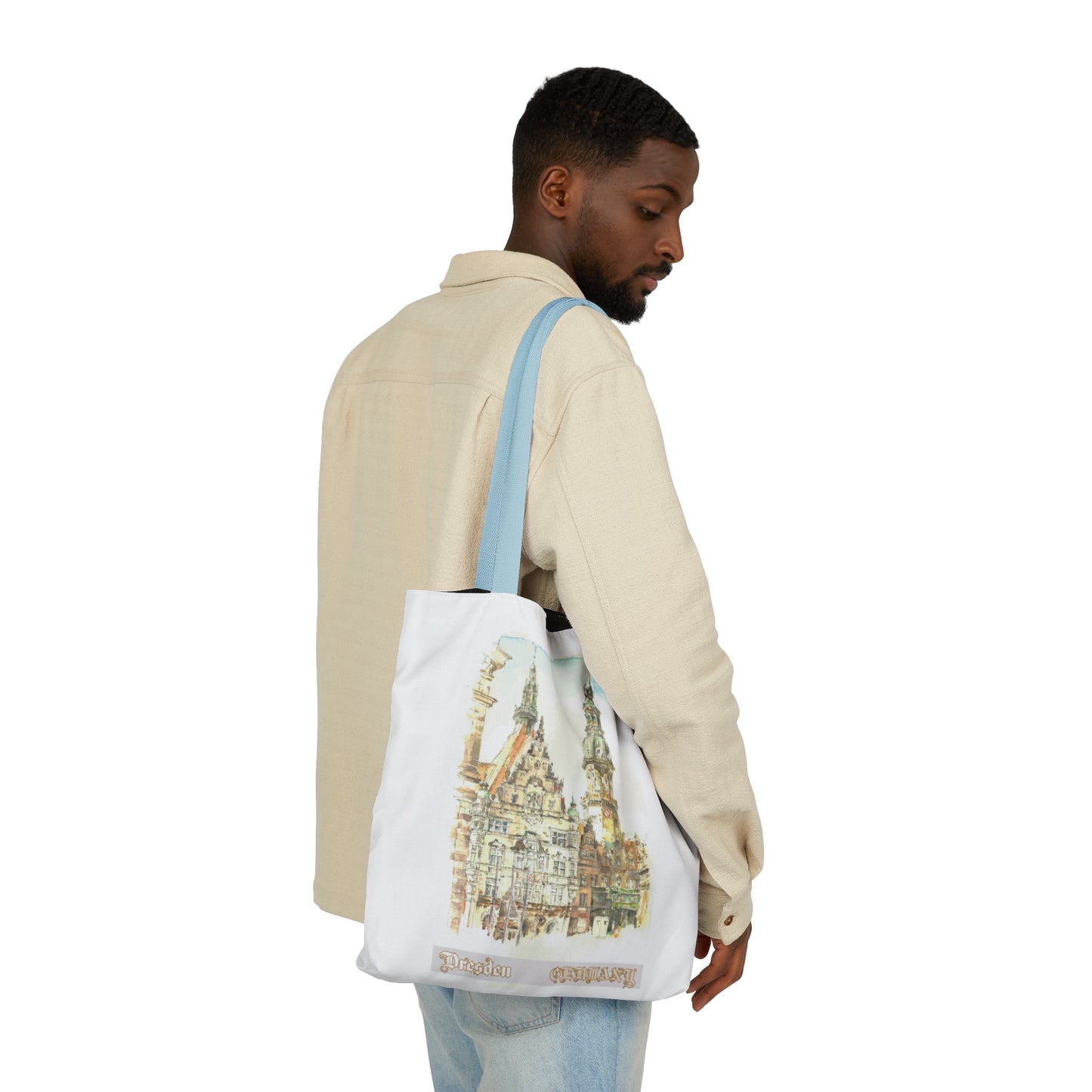 Dresden-inspired Tote Bag with 4-Color Straps