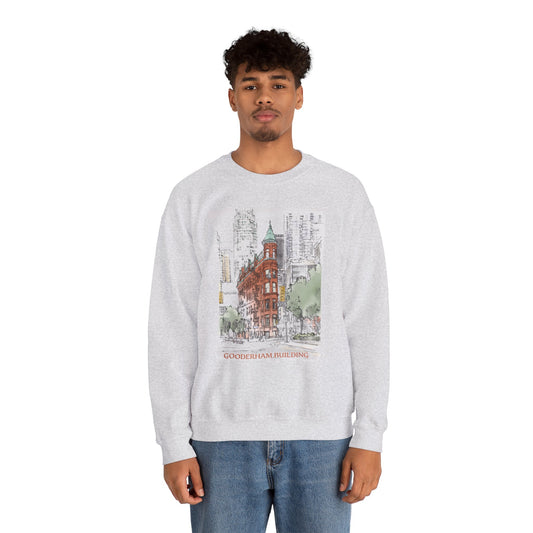 Gooderham building-Inspired Unisex Crewneck Sweatshirt