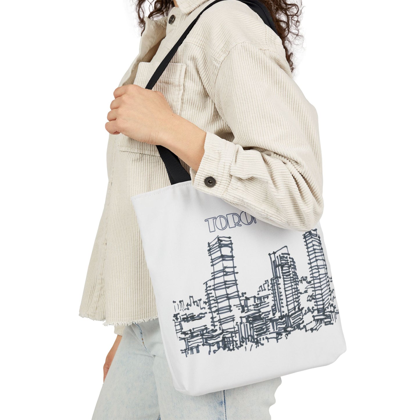 Toronto-inspired Tote Bag with 3-Color Straps