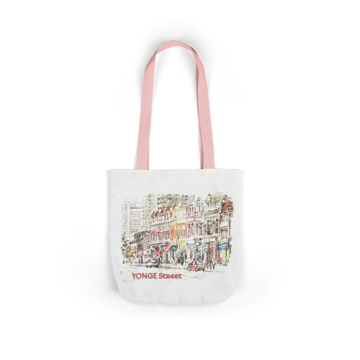 Yonge Street-inspired Tote Bag with 5-Color Straps