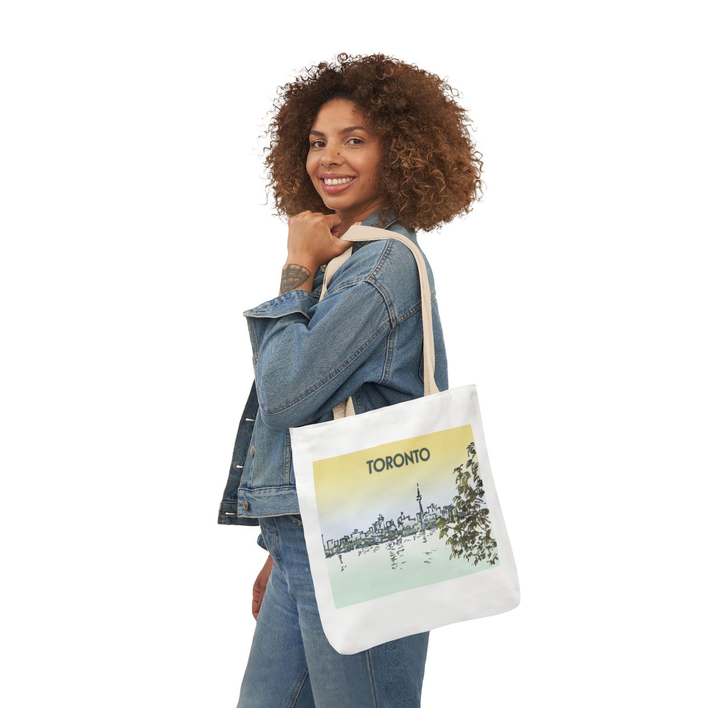 Toronto-inspired Tote Bag with 4-Color Straps