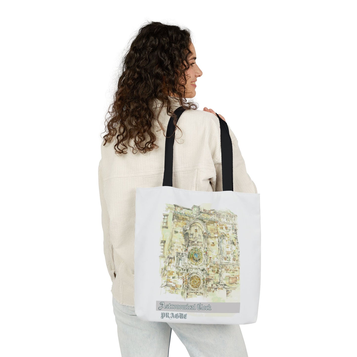 Prague-inspired Tote Bag with 4-Color Straps