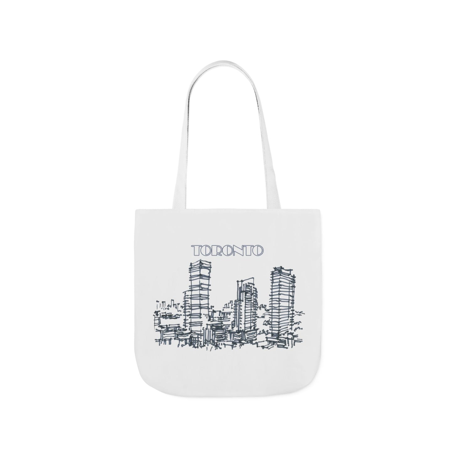 Toronto-inspired Tote Bag with 3-Color Straps
