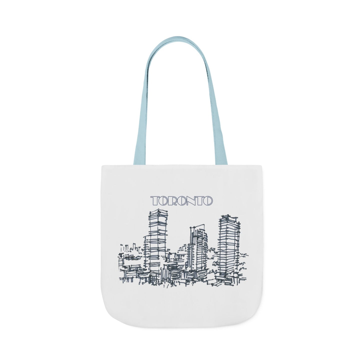 Toronto-inspired Tote Bag with 3-Color Straps