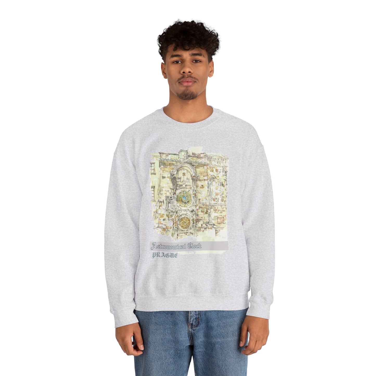 Prague-Inspired Unisex Crewneck Sweatshirt
