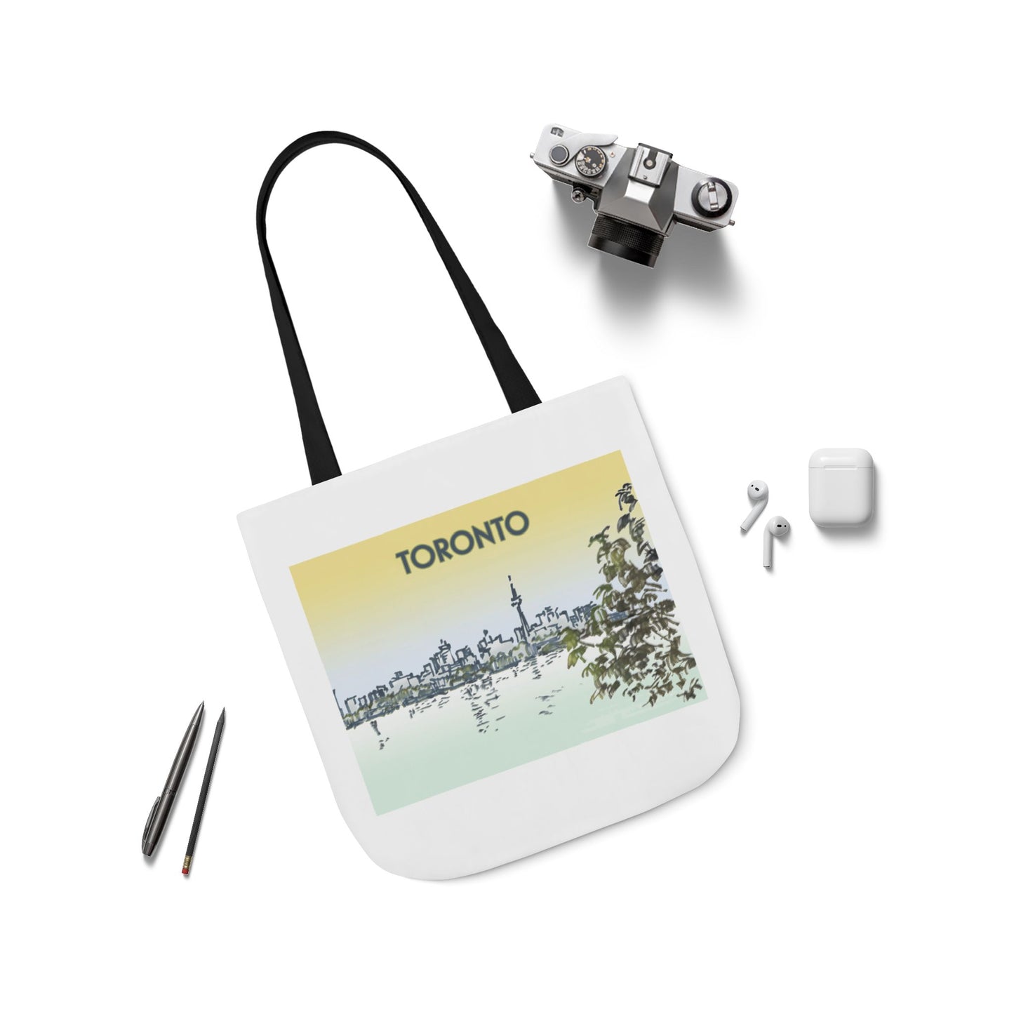 Toronto-inspired Tote Bag with 4-Color Straps