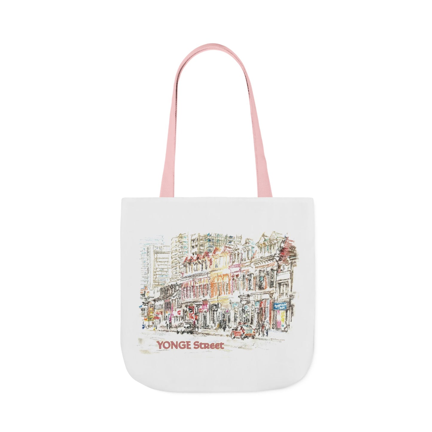Yonge Street-inspired Tote Bag with 5-Color Straps