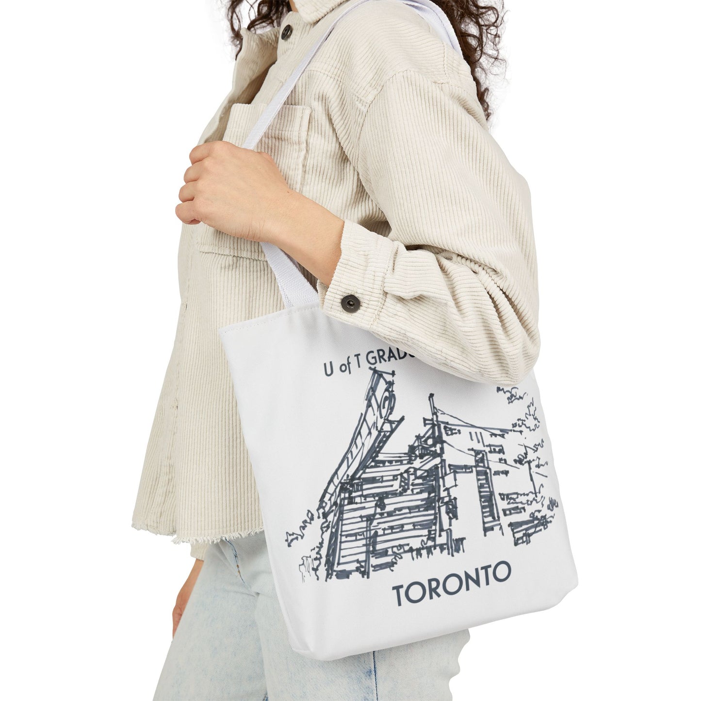Toronto-inspired Tote Bag with 3-Color Straps