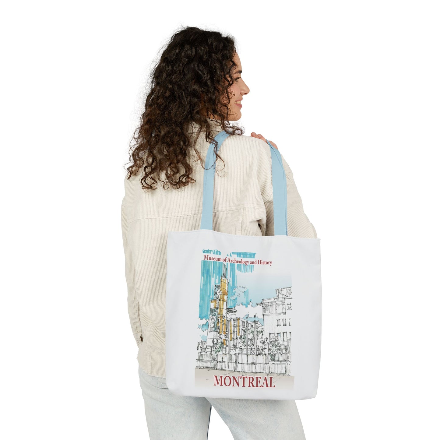 Montreal-inspired Tote Bag with 5-Color Straps