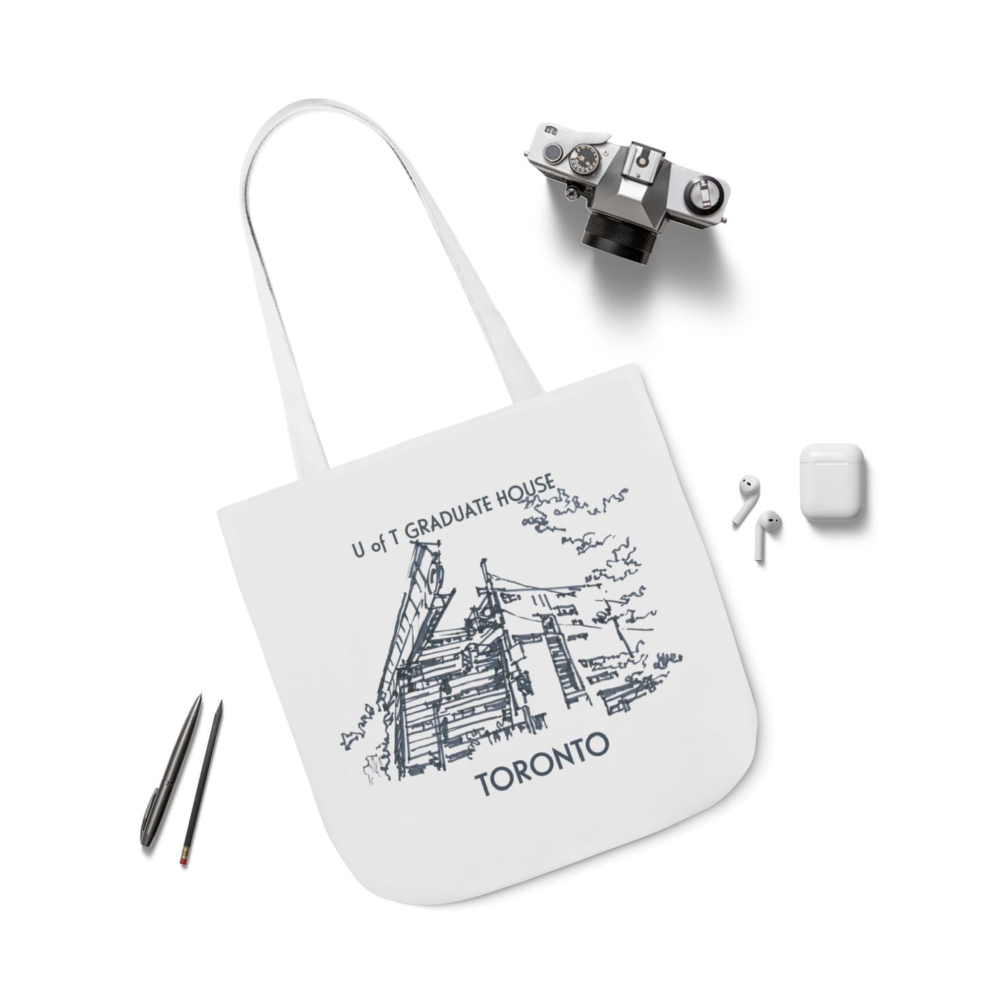 Toronto-inspired Tote Bag with 3-Color Straps