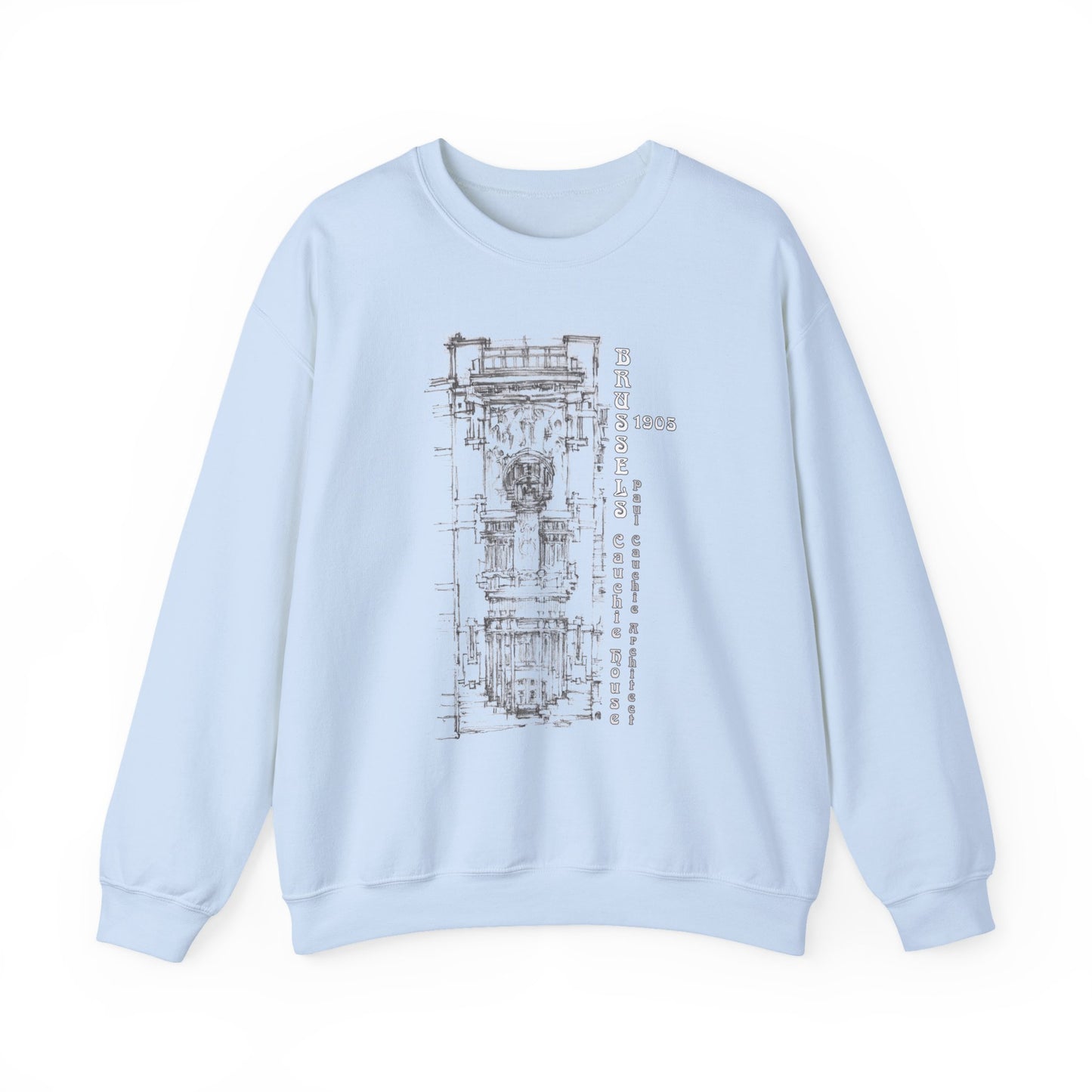 Brussel's Art-Nouveau-Inspired Unisex Crewneck Sweatshirt