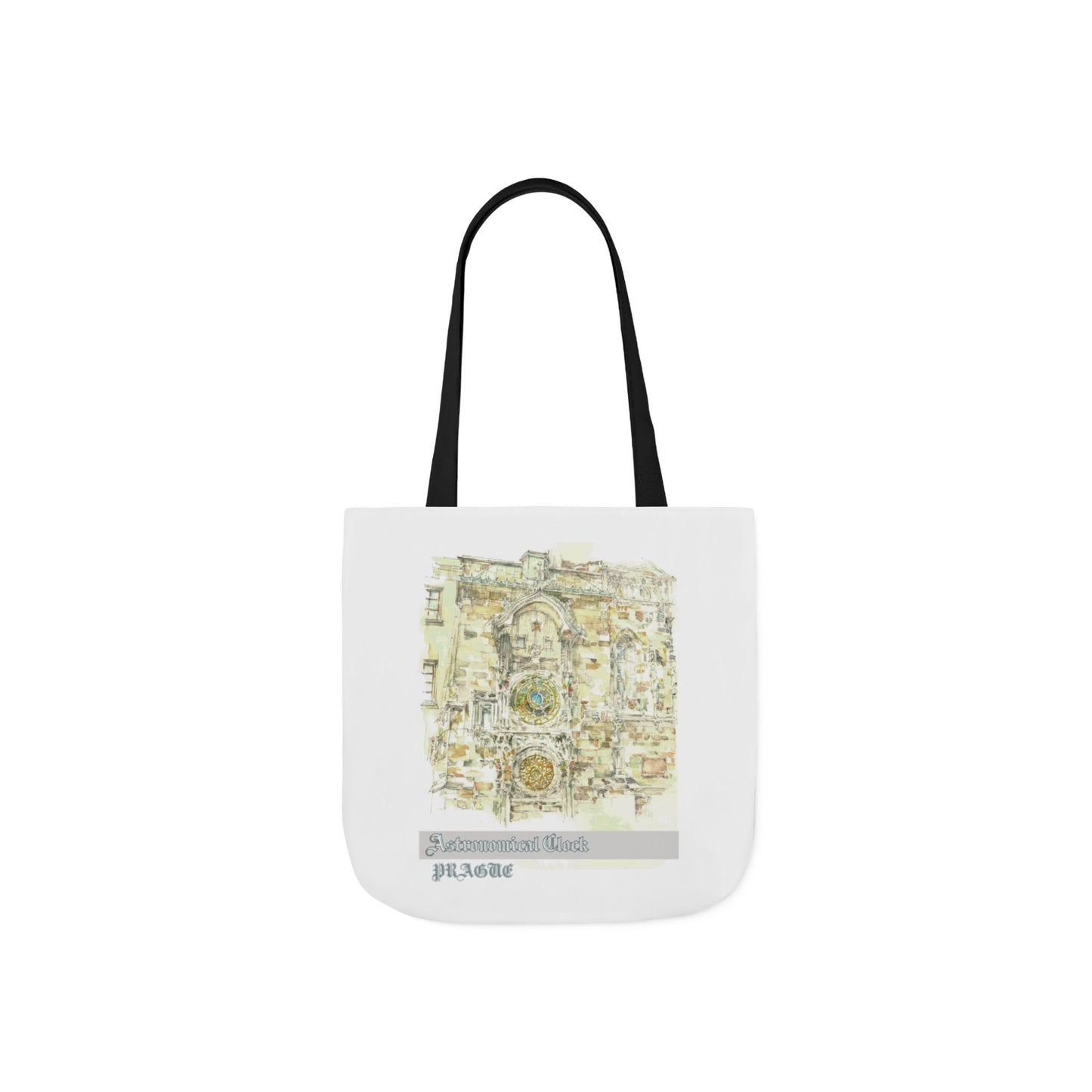 Prague-inspired Tote Bag with 4-Color Straps