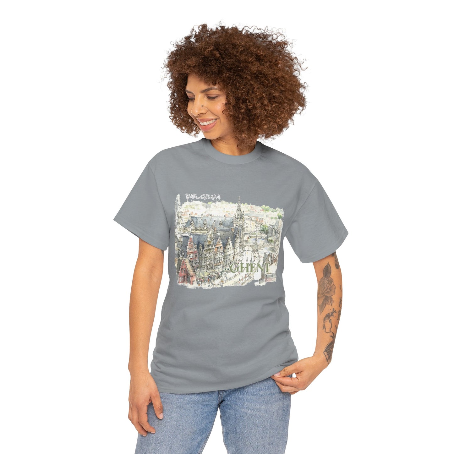 Ghent-Inspired Unisex Crewneck T-shirt