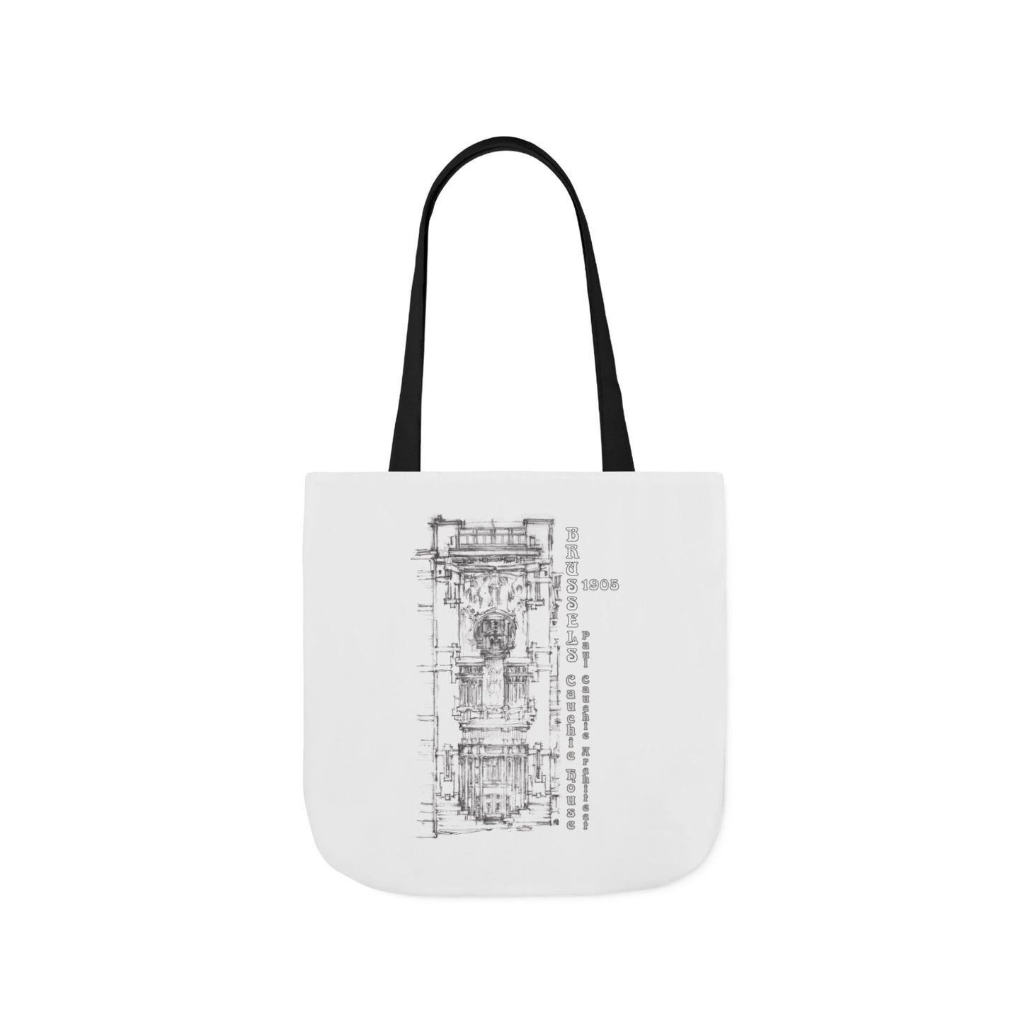 Brussel's Art-Nouveau-inspired Tote Bag with 5-Color Straps
