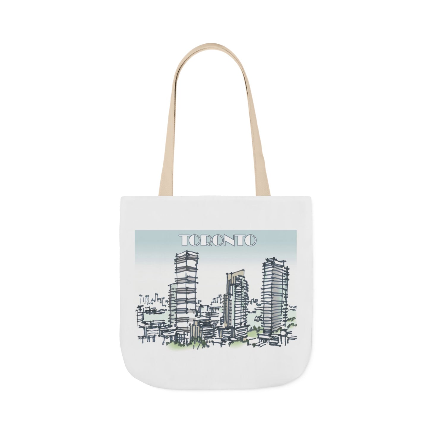 Toronto-inspired Tote Bag with 4-Color Straps