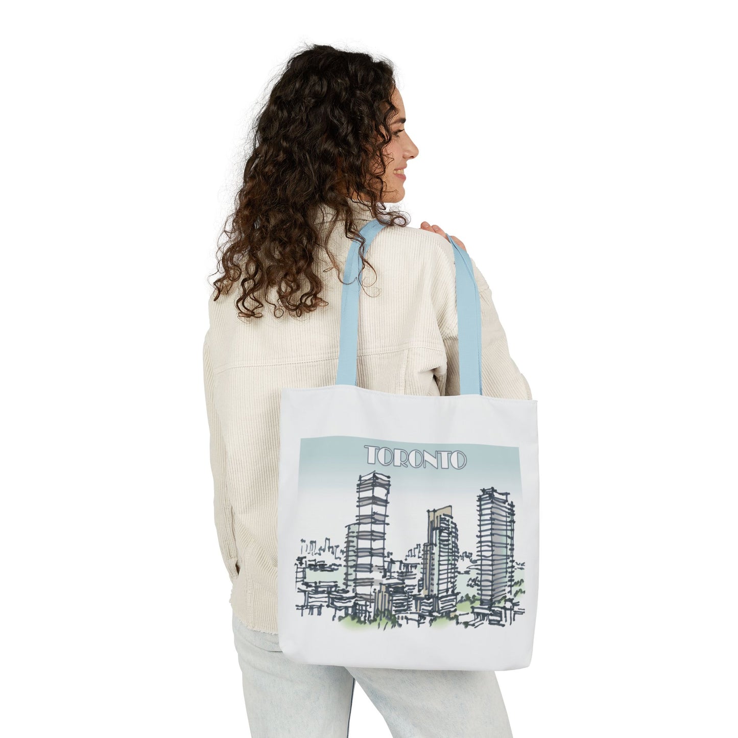 Toronto-inspired Tote Bag with 4-Color Straps