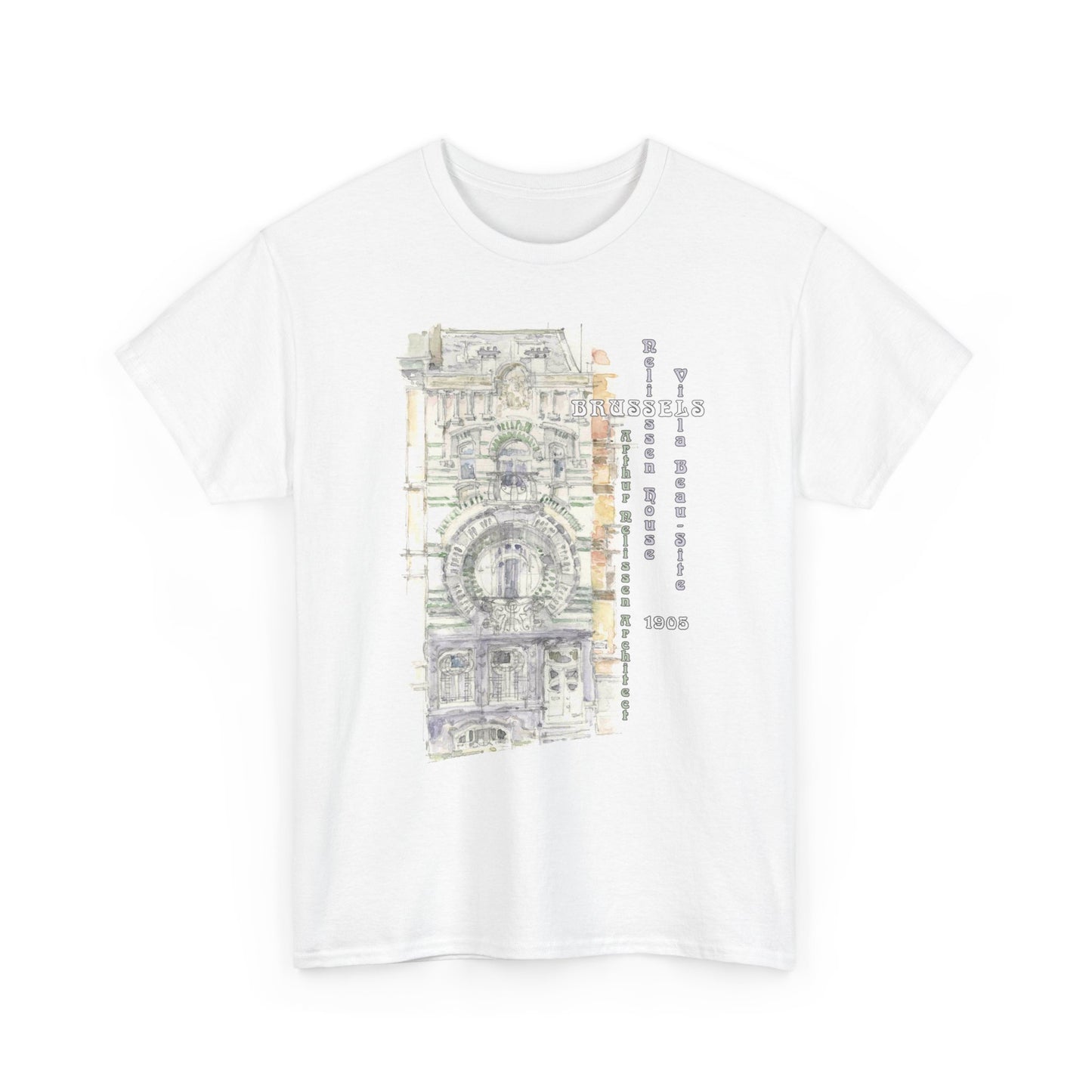 Brussel's Art-Nouveau-Inspired Unisex Crewneck T-shirt