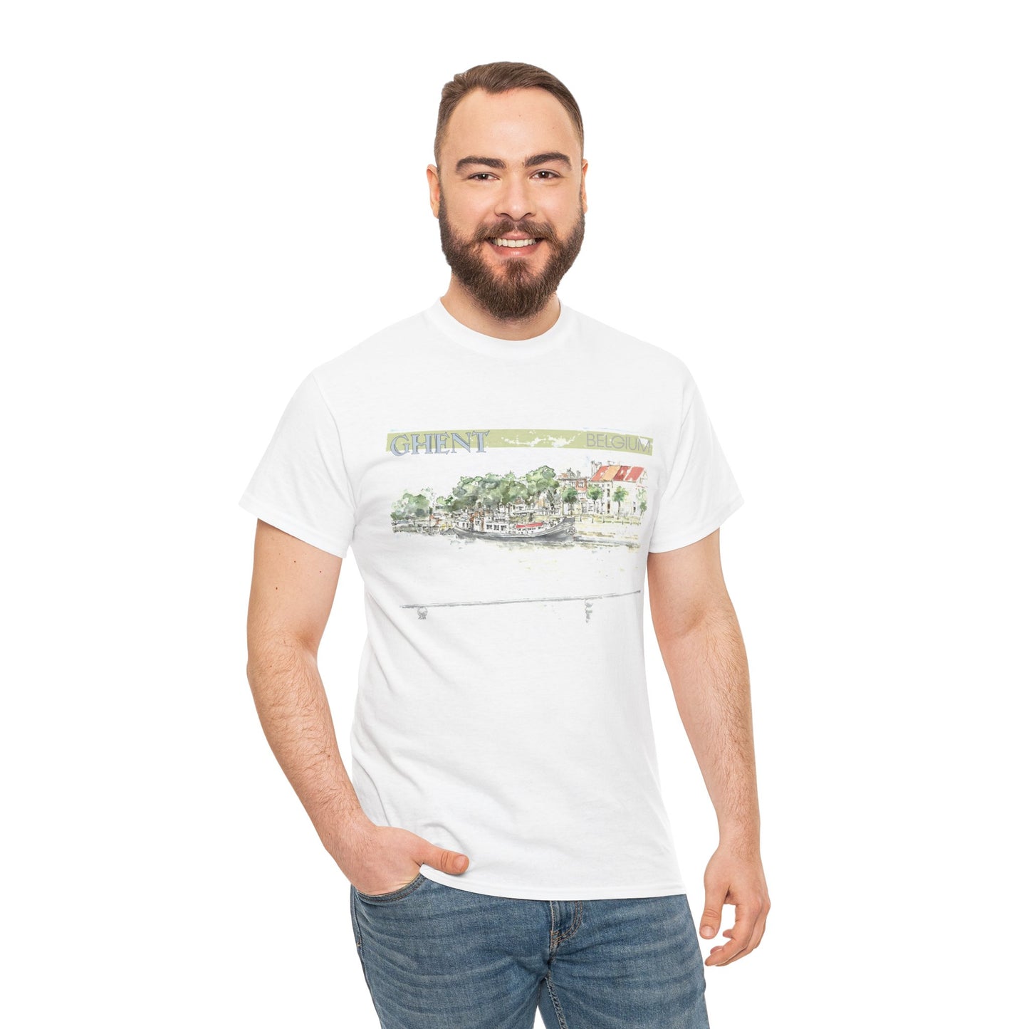 Ghent-Inspired Unisex Crewneck T-shirt