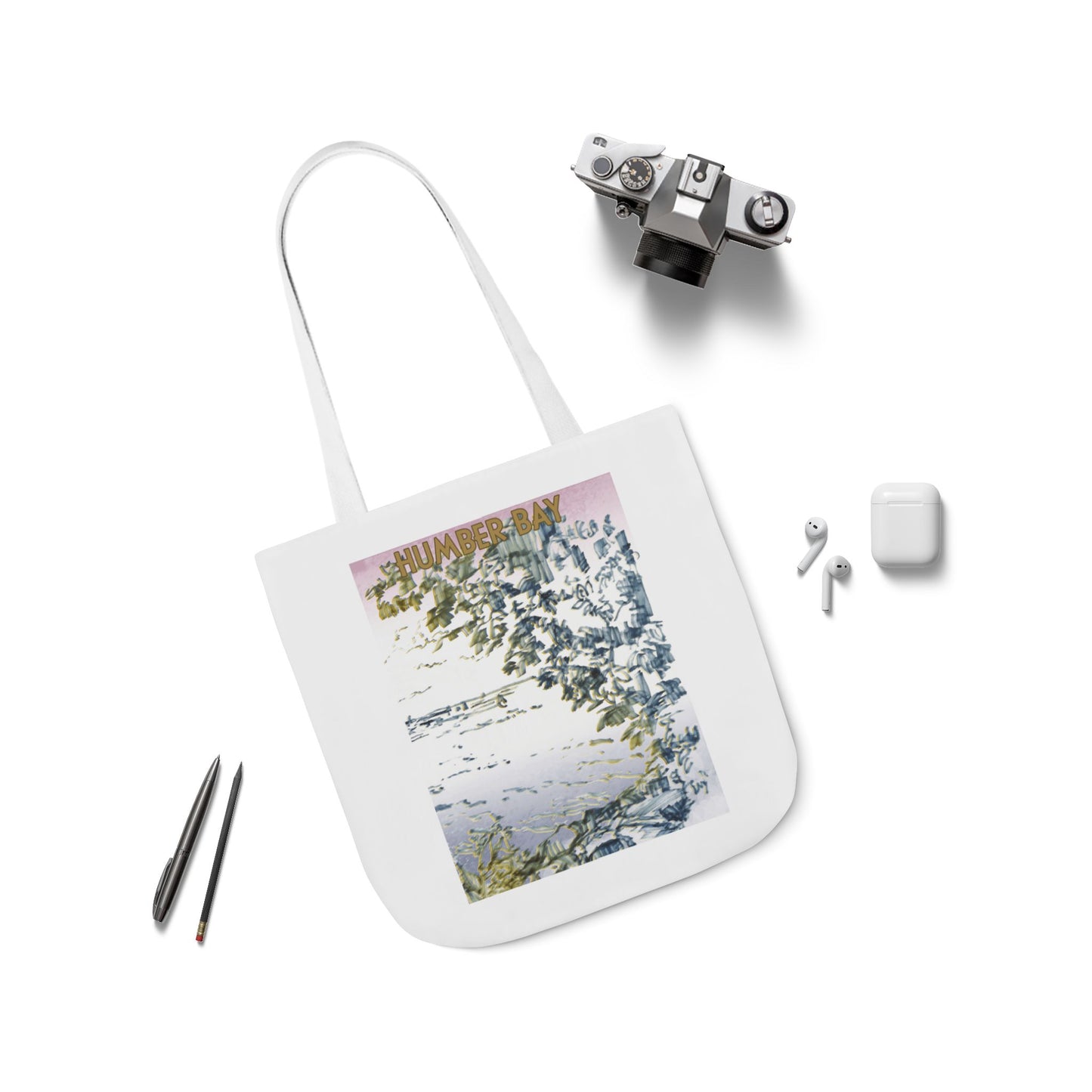 Toronto Humber Bay-inspired Tote Bag with 5-Color Straps