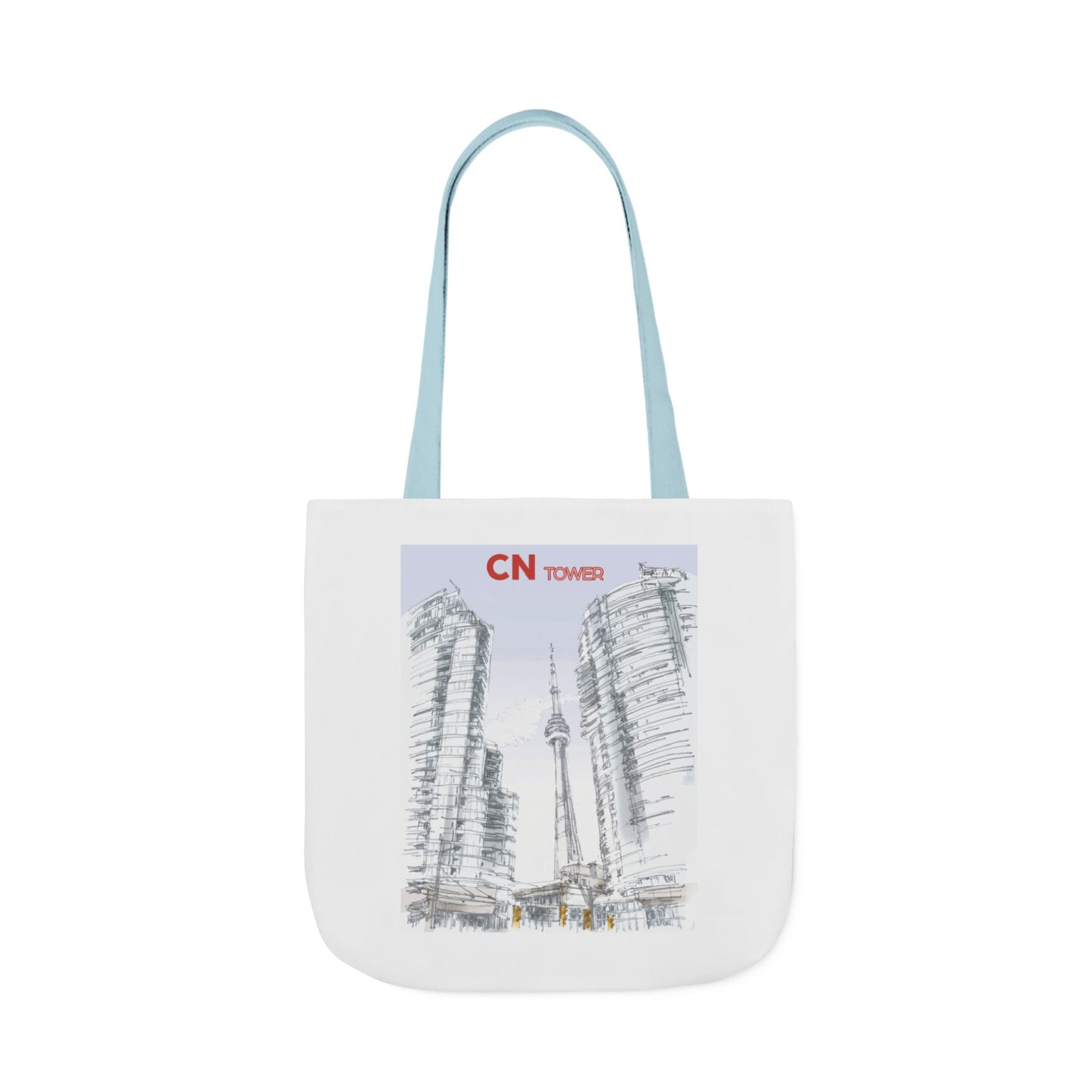CN Tower-inspired Tote Bag with 4-Color Straps