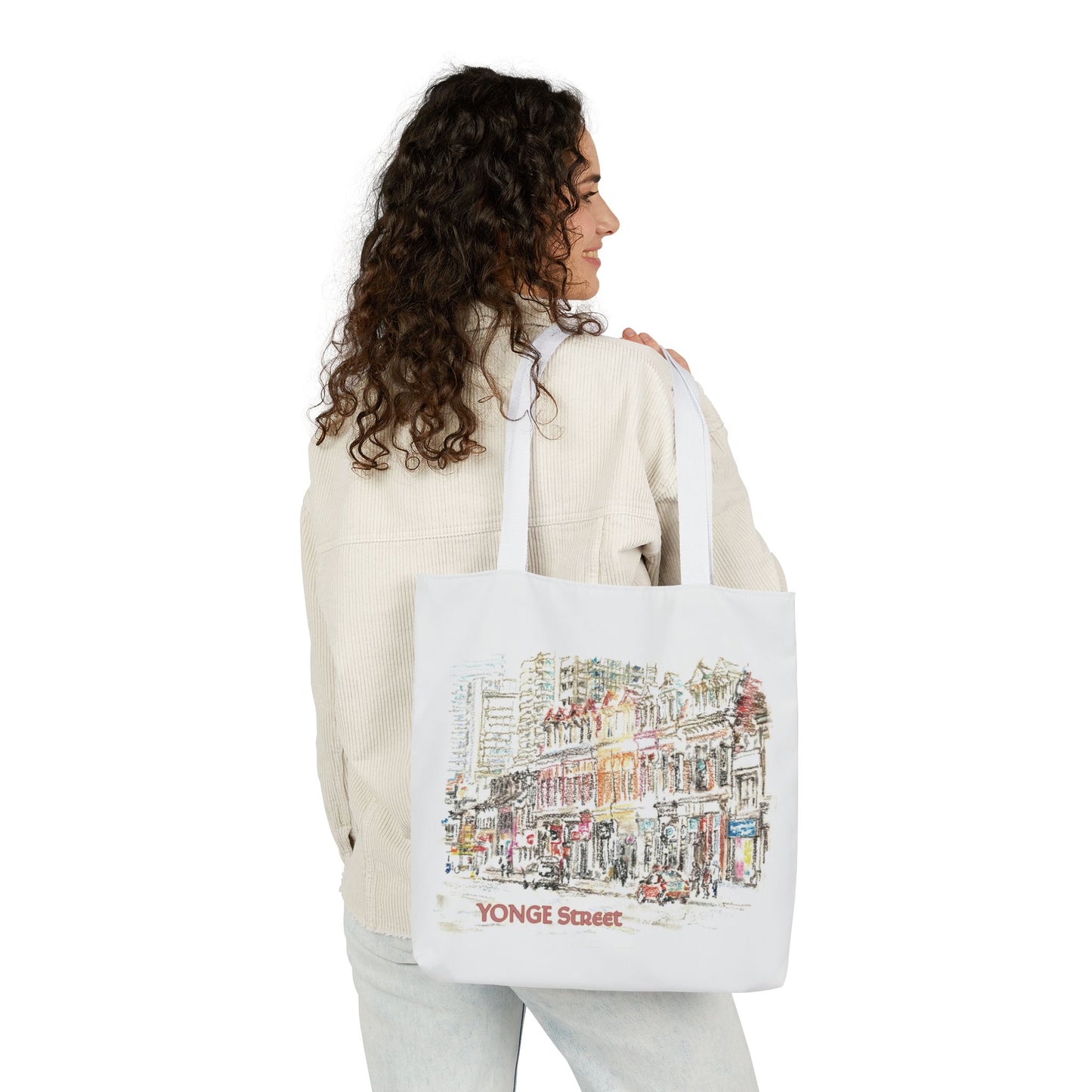 Yonge Street-inspired Tote Bag with 5-Color Straps