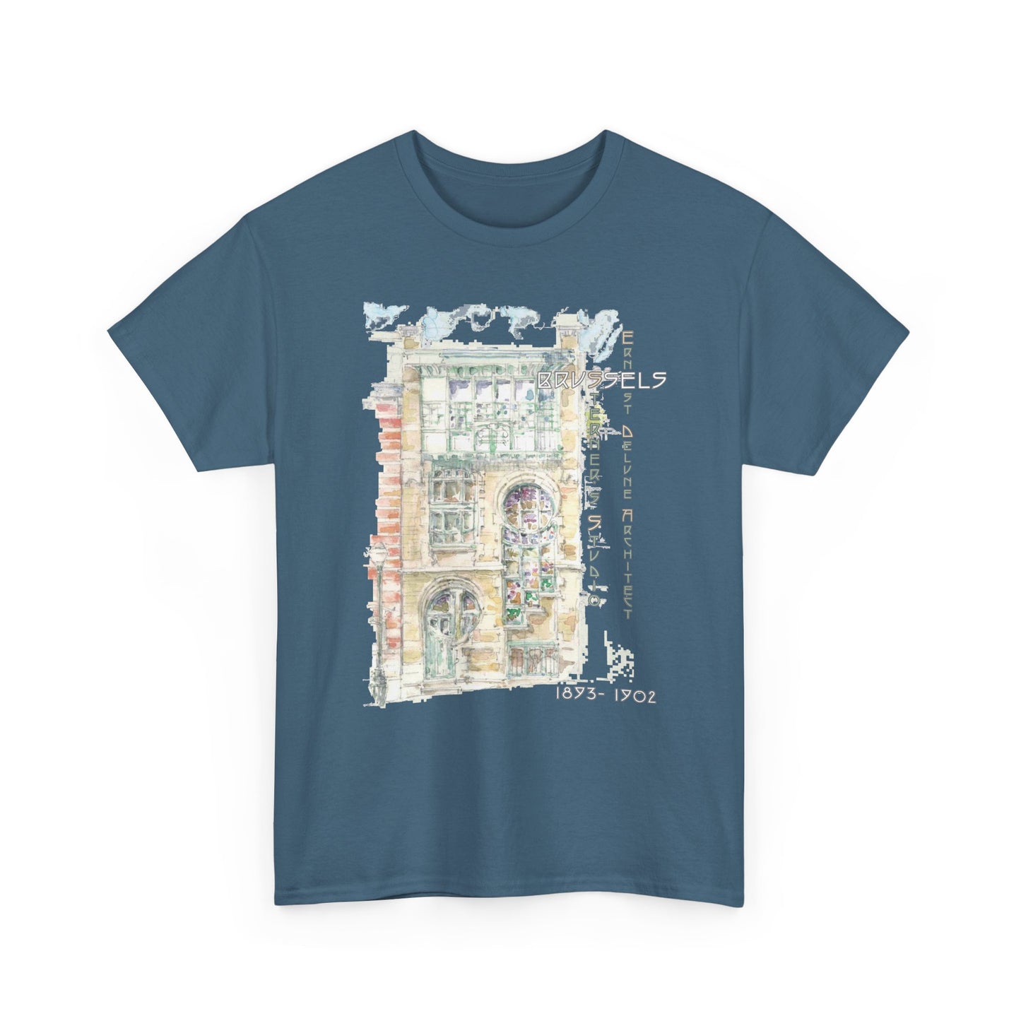 Brussel's Art-Nouveau-Inspired Unisex Crewneck T-shirt