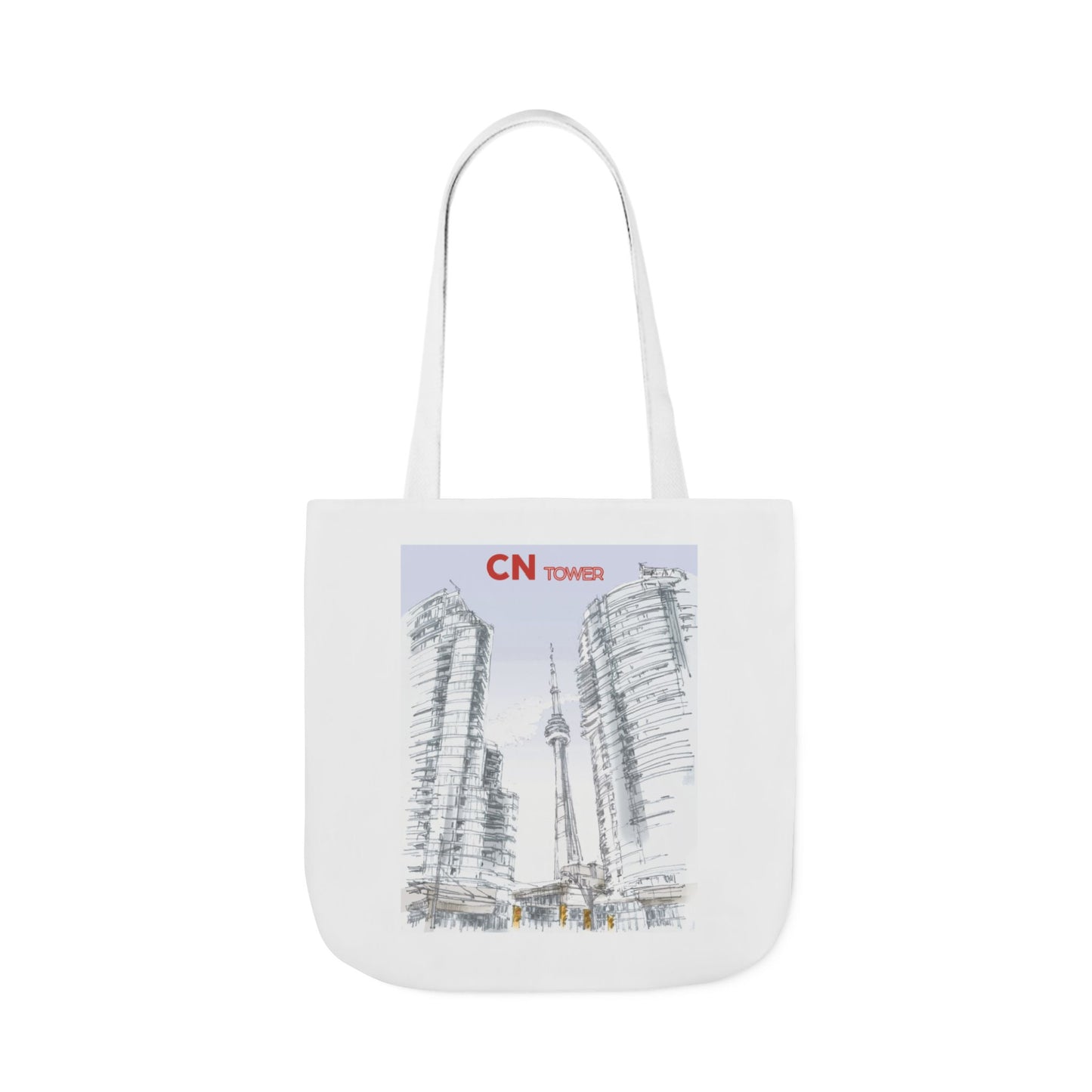 CN Tower-inspired Tote Bag with 4-Color Straps
