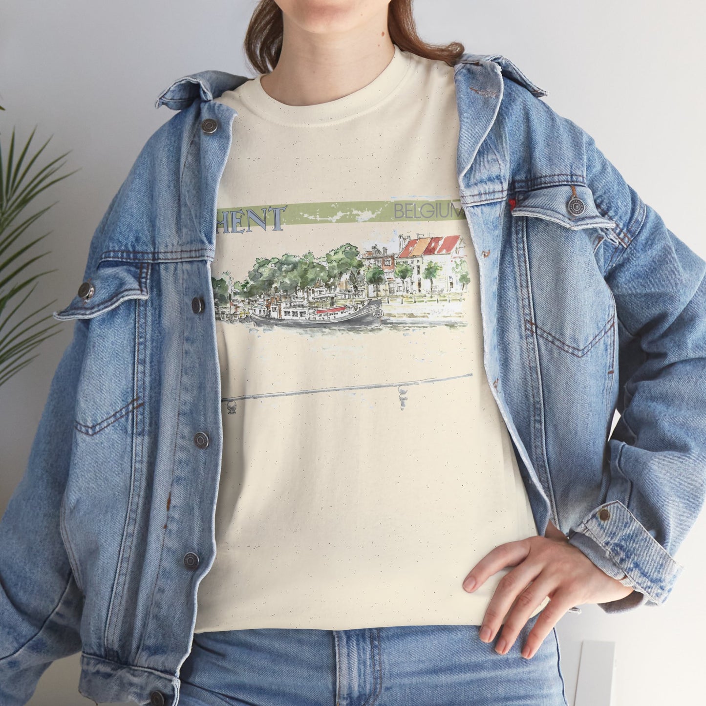 Ghent-Inspired Unisex Crewneck T-shirt