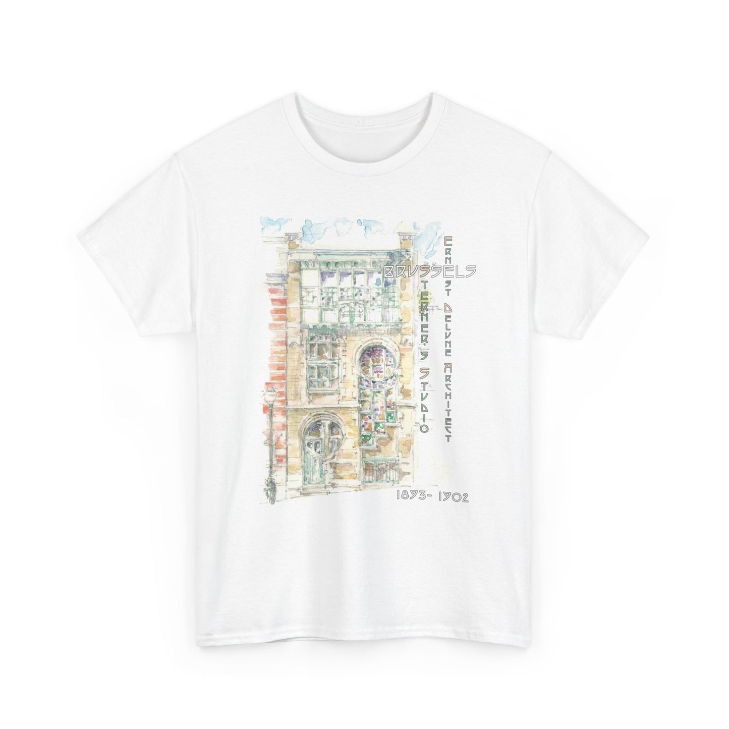 Brussel's Art-Nouveau-Inspired Unisex Crewneck T-shirt