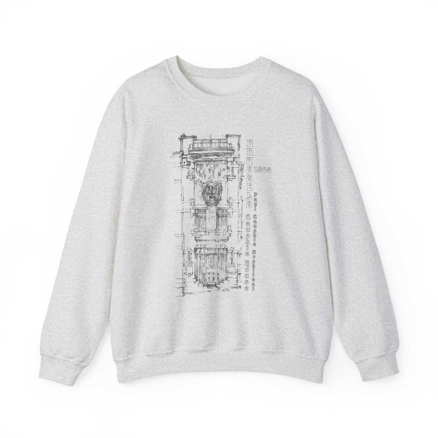 Brussel's Art-Nouveau-Inspired Unisex Crewneck Sweatshirt