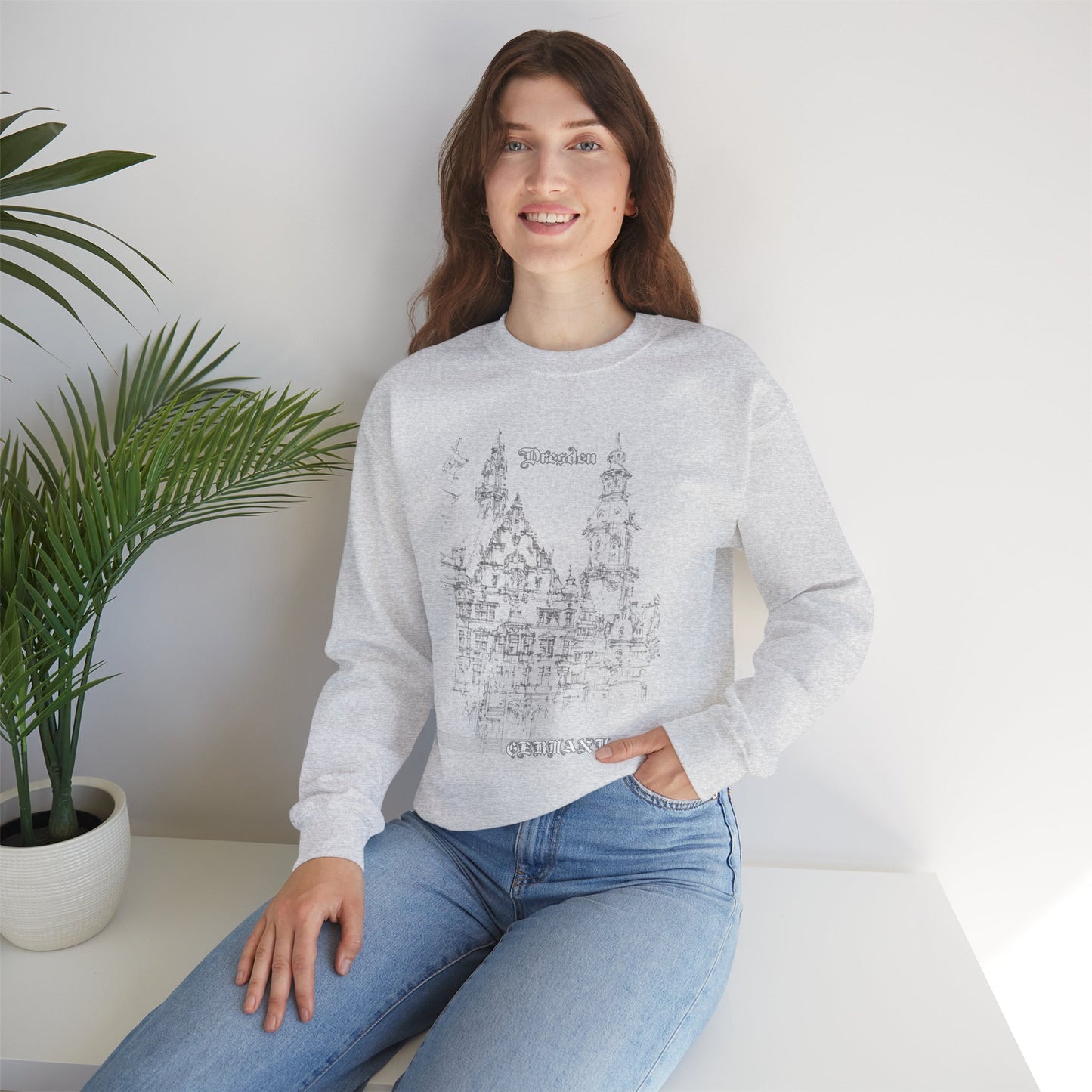Dresden-Inspired Unisex Crewneck Sweatshirt