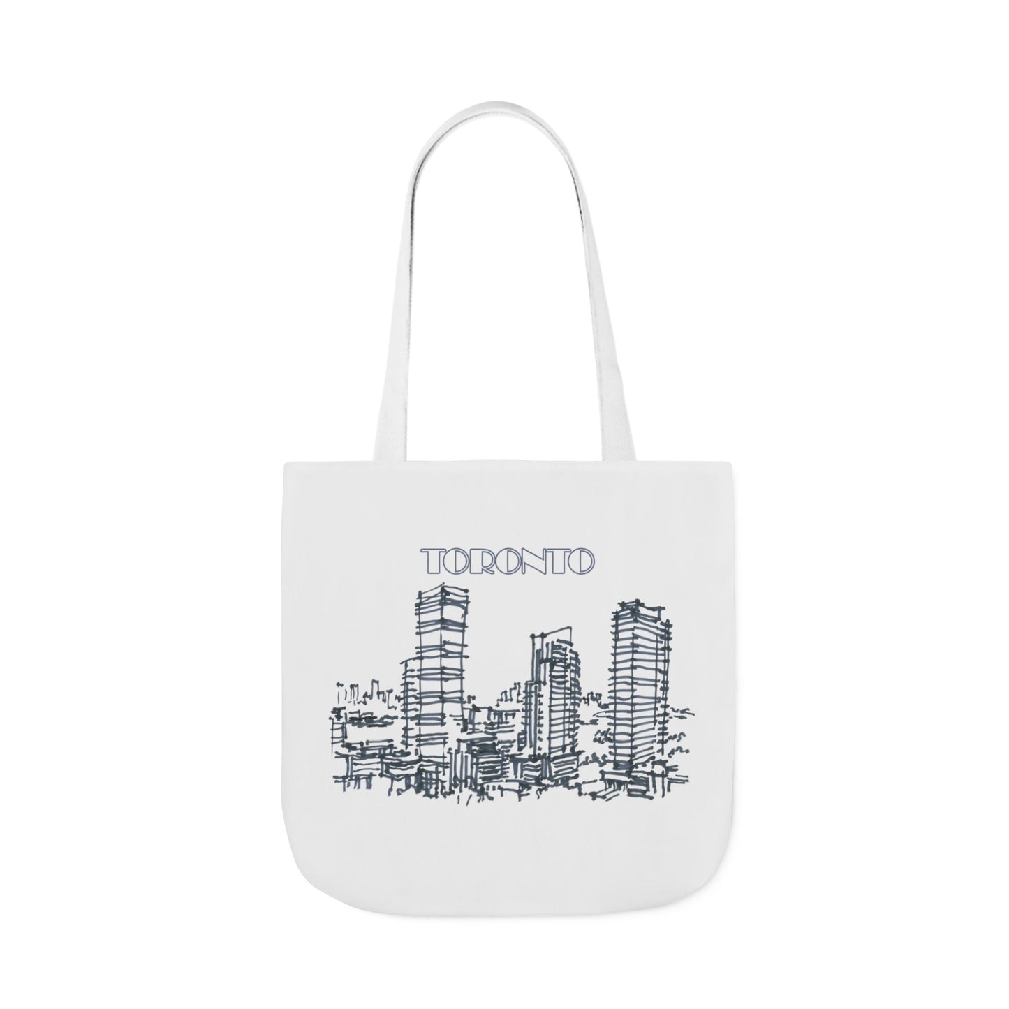 Toronto-inspired Tote Bag with 3-Color Straps
