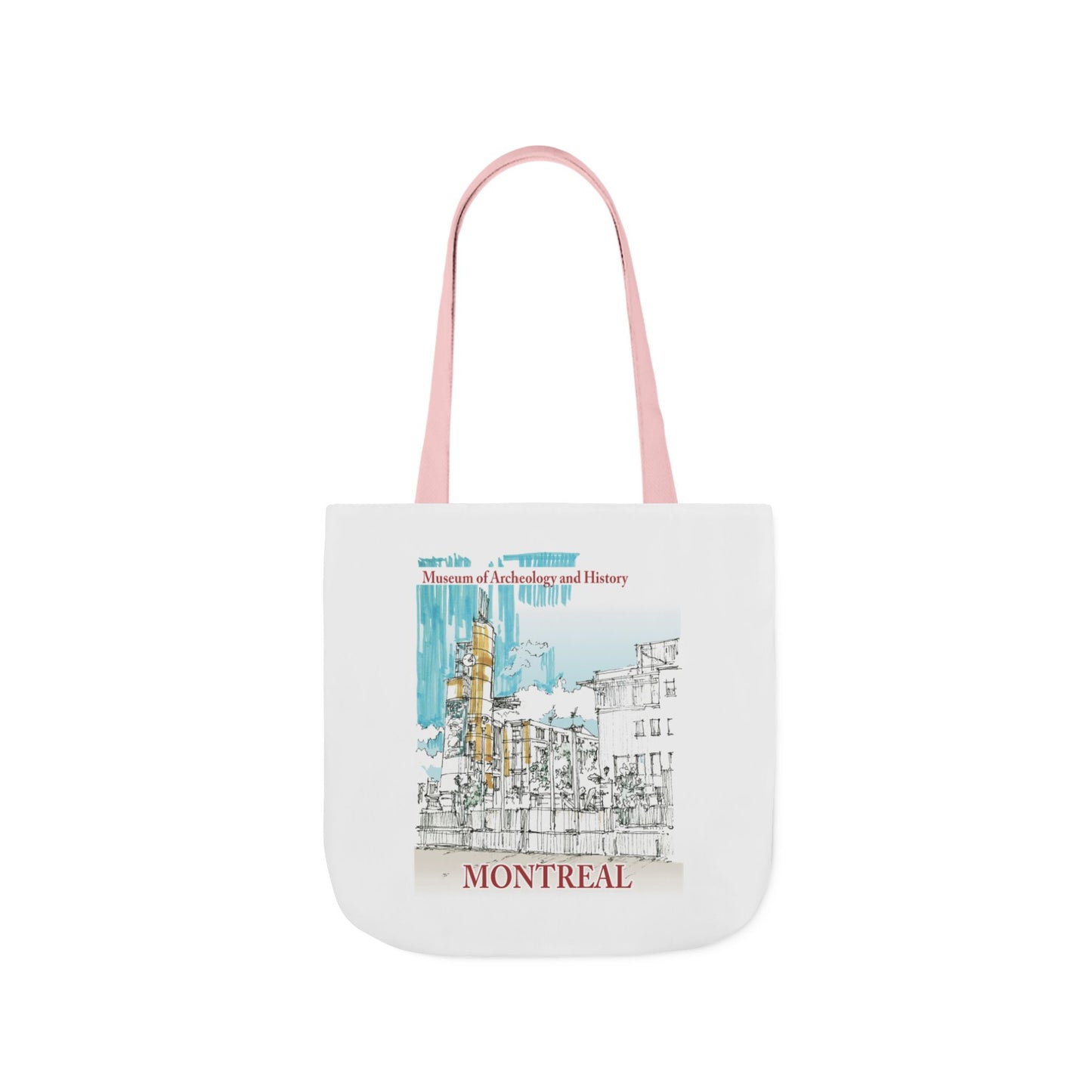 Montreal-inspired Tote Bag with 5-Color Straps