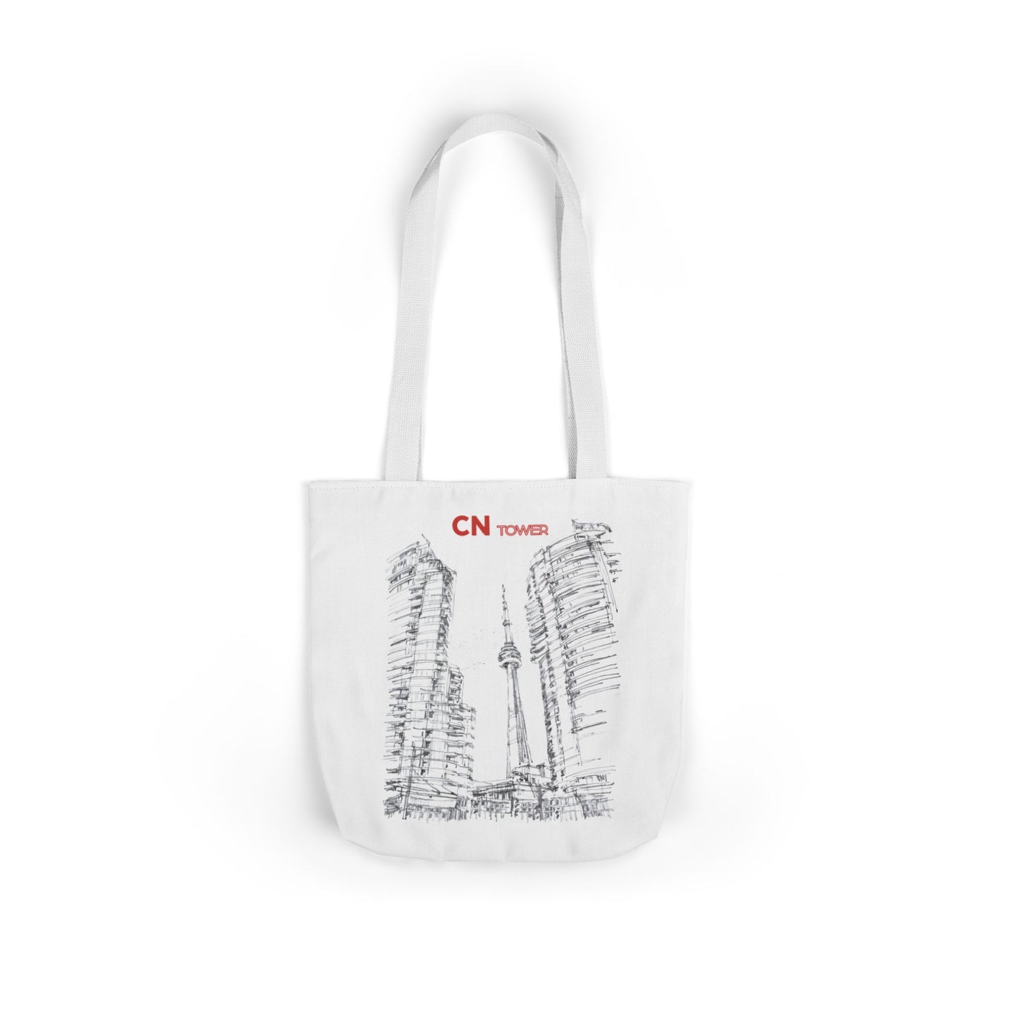 CN Tower-inspired Tote Bag with 4-Color Straps