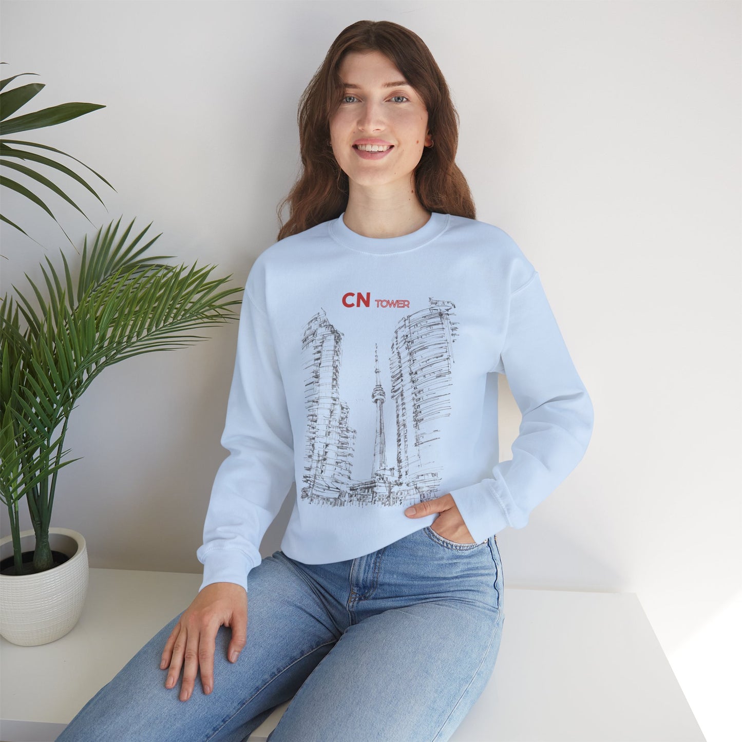 CN Tower-Inspired Unisex Crewneck Sweatshirt