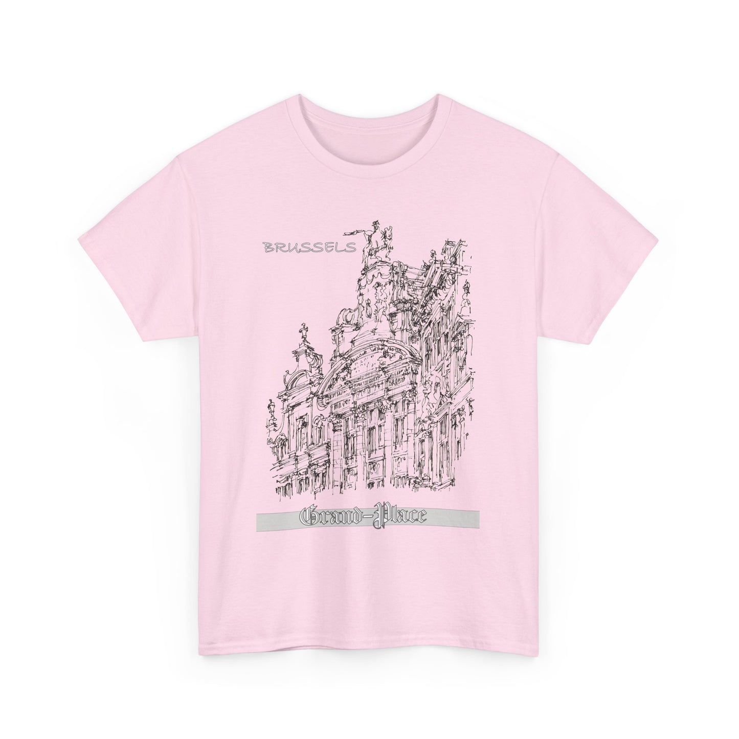 Brussel's Grand-Place-Inspired Unisex Crewneck T-shirt