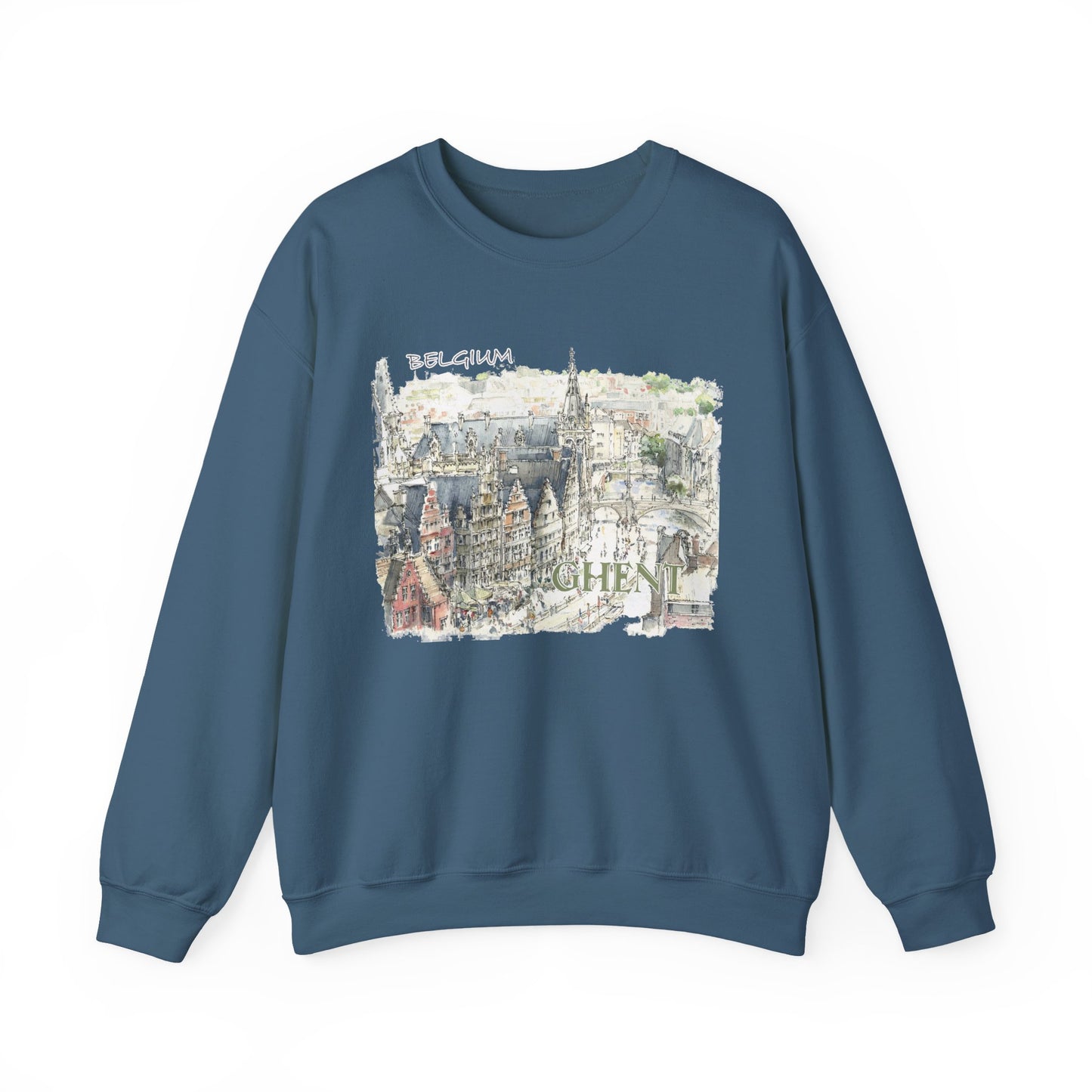 Ghent-Inspired Unisex Crewneck Sweatshirt