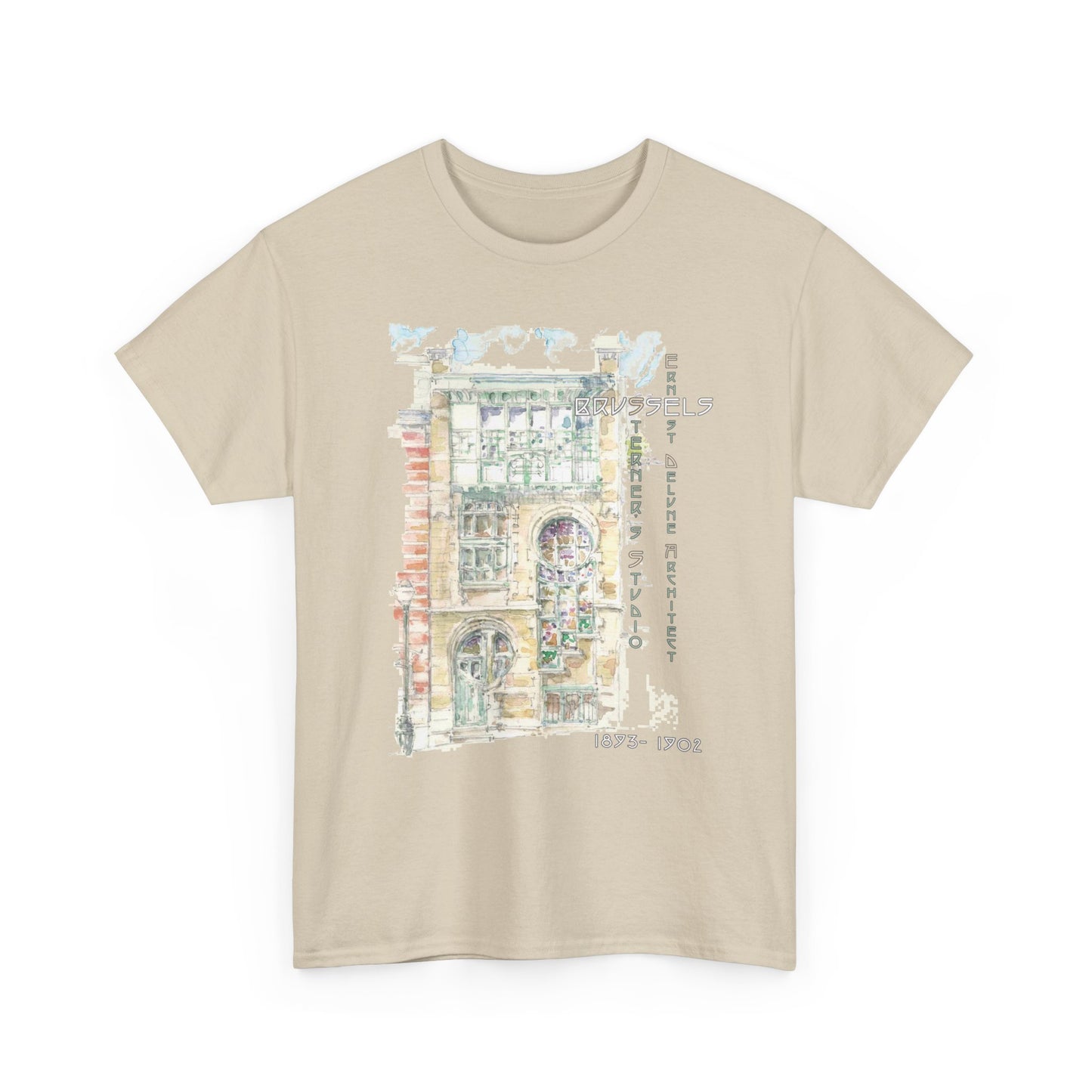 Brussel's Art-Nouveau-Inspired Unisex Crewneck T-shirt