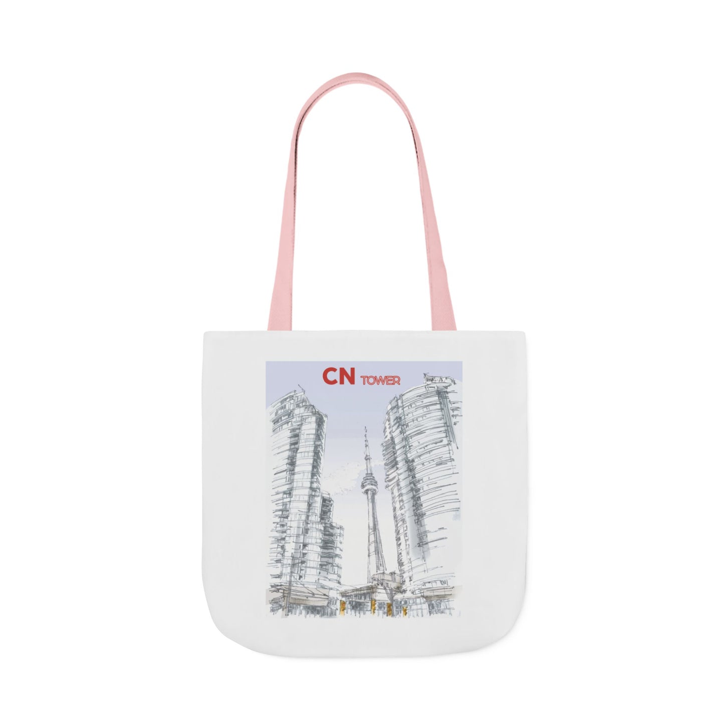 CN Tower-inspired Tote Bag with 4-Color Straps