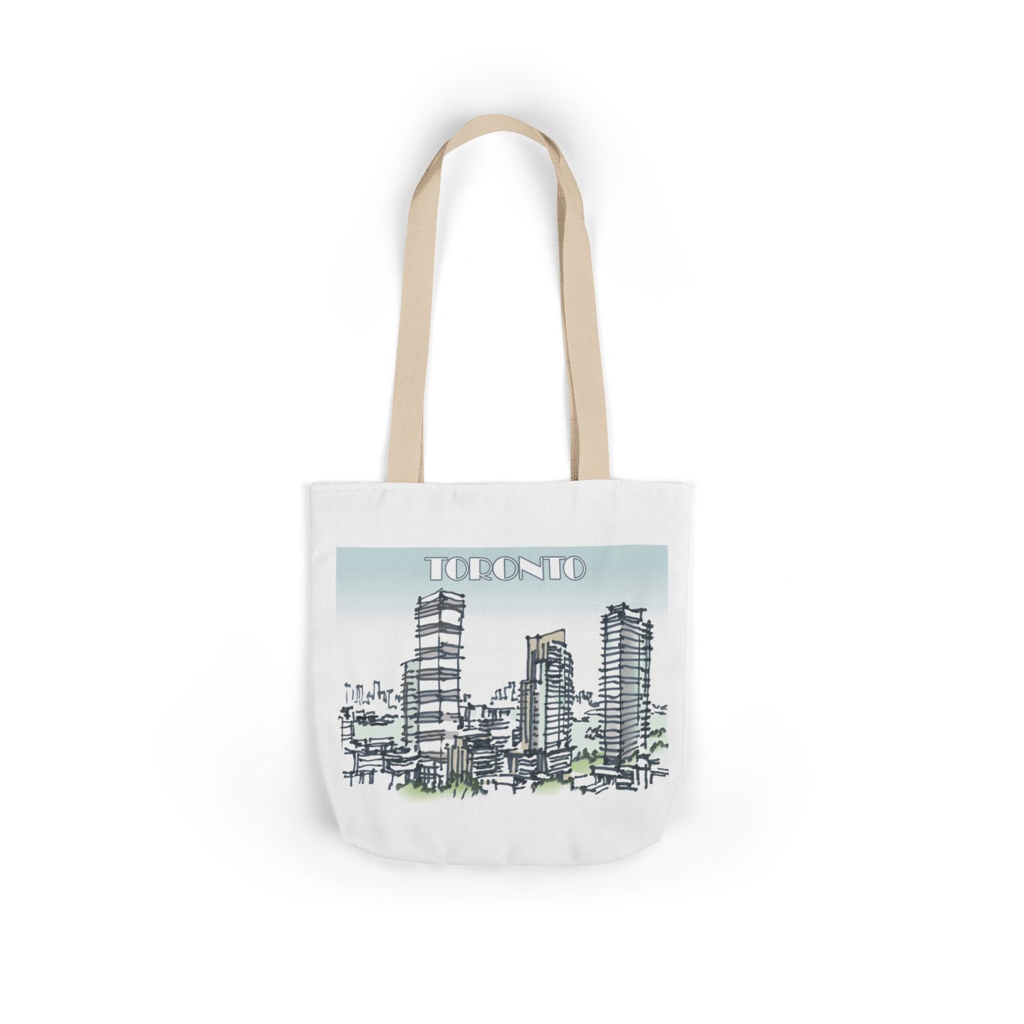 Toronto-inspired Tote Bag with 4-Color Straps